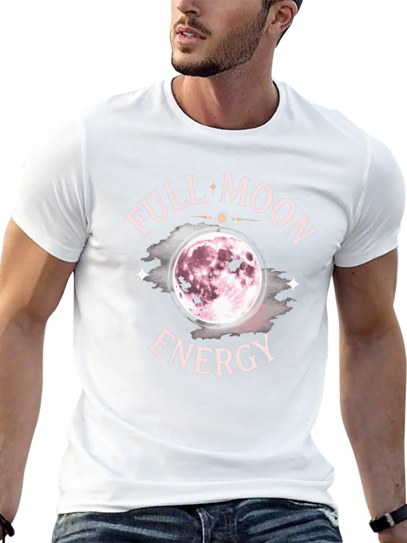 Full Moon Energy Black Graphic Tee