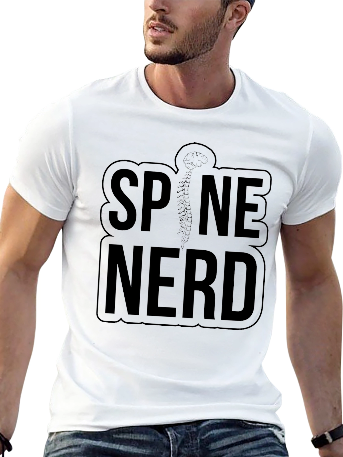 Spine Nerd T-Shirt - Anatomical Humor Tee