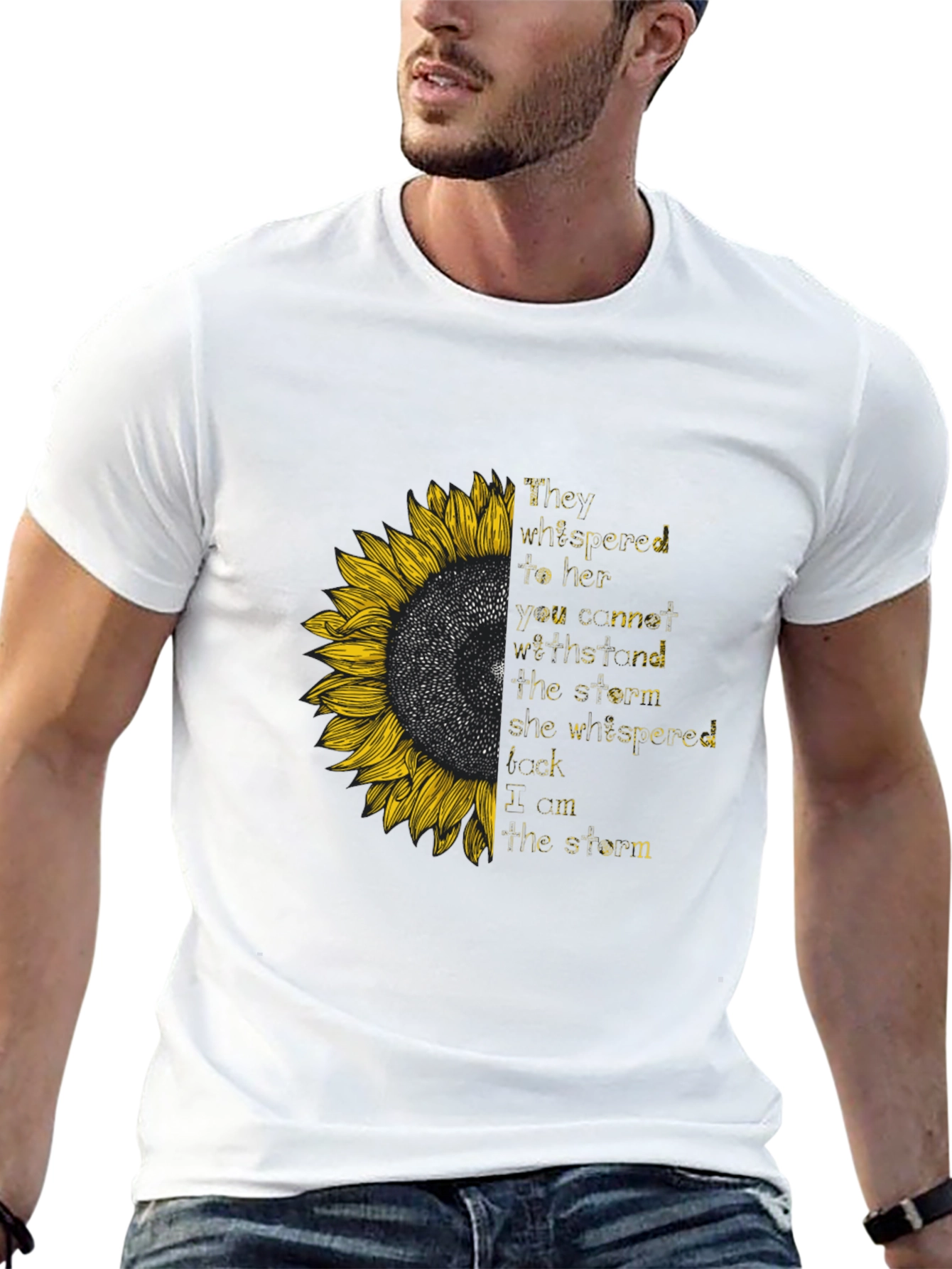 Sunflower Empowerment T-Shirt - I Am The Storm