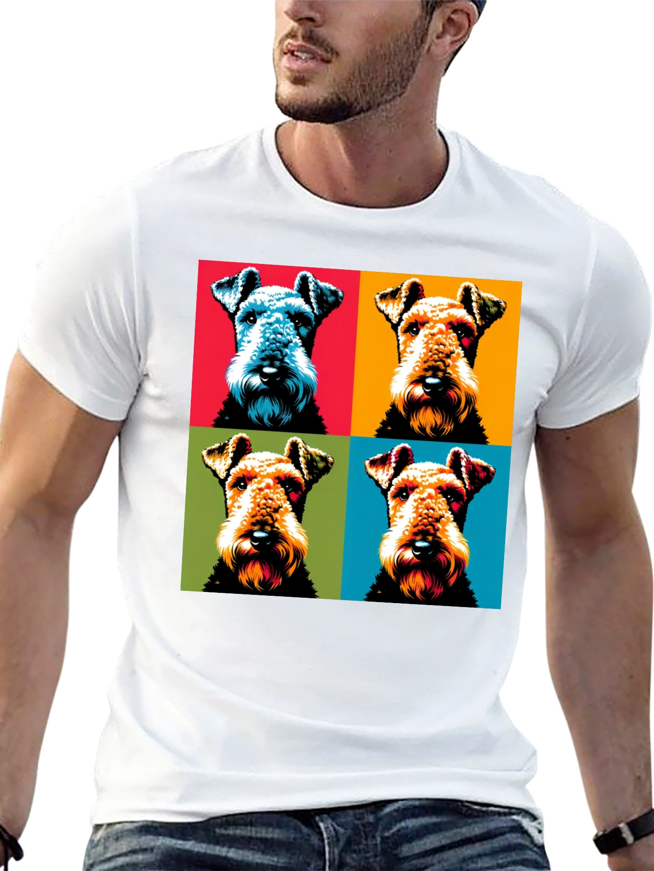 Pop Art Dog T-Shirt - Unique Graphic Tee
