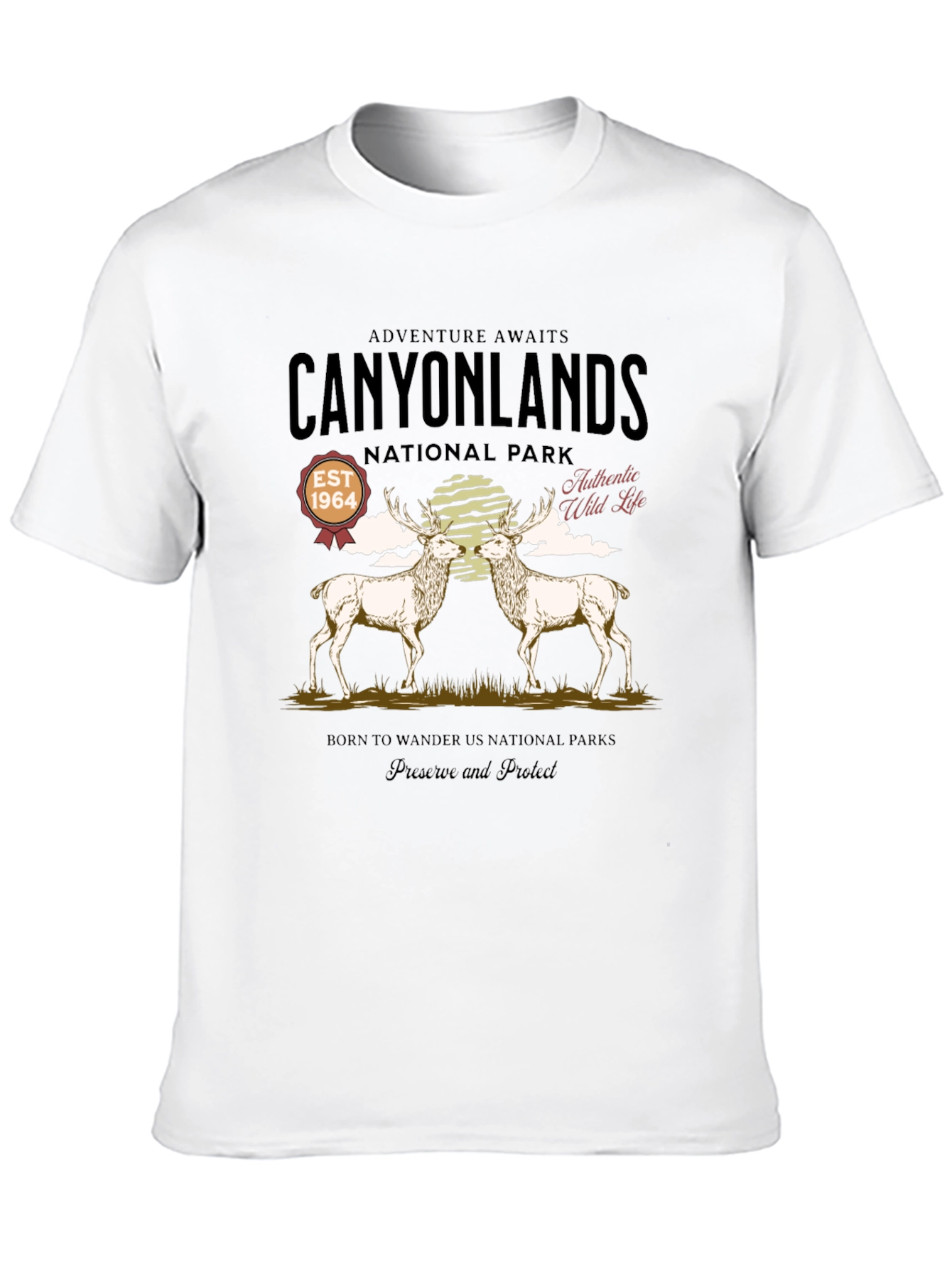 Canyonlands National Park Deer Graphic T-Shirt