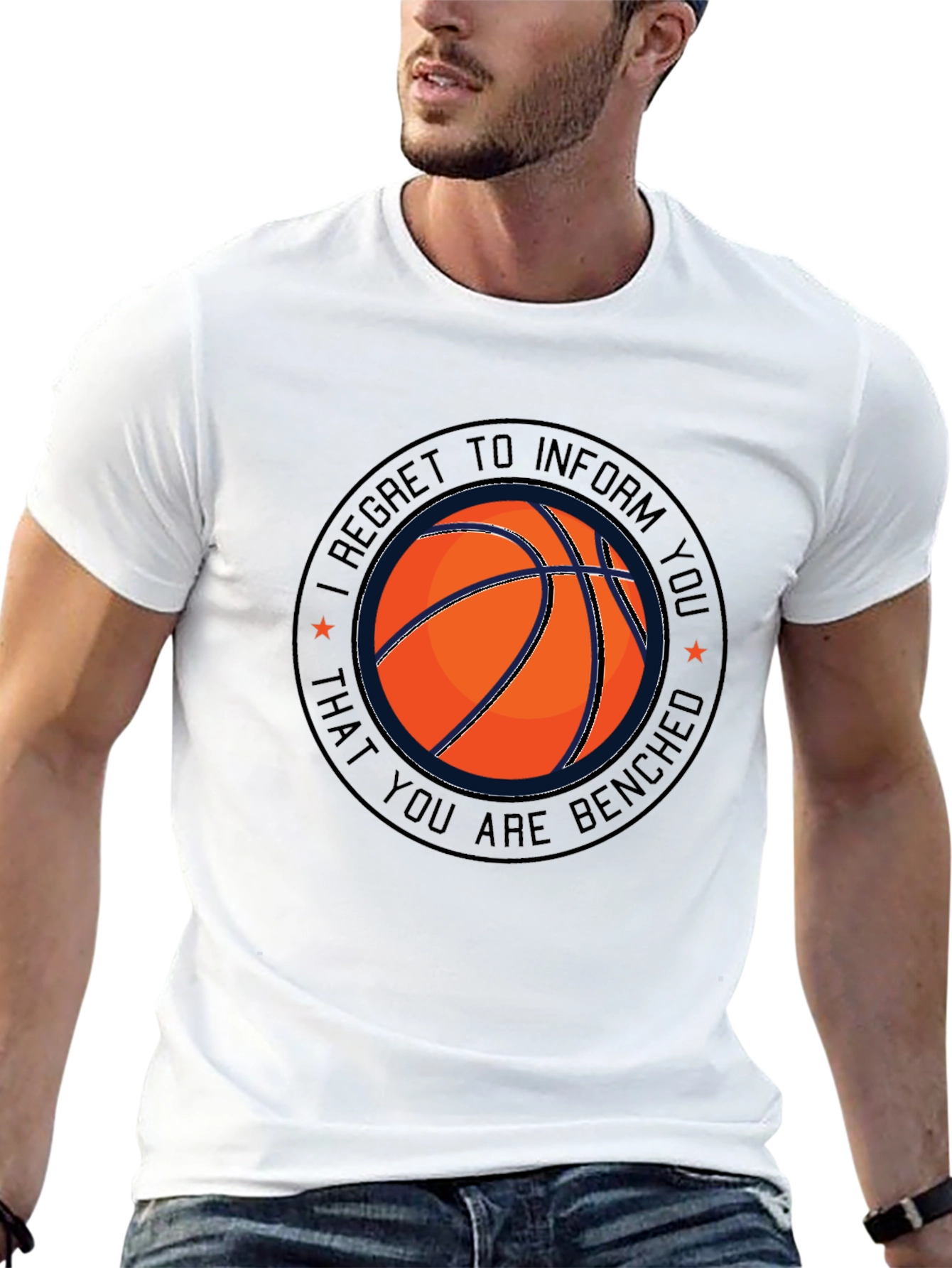 Basketball Benched T-Shirt - Funny Sports Tee