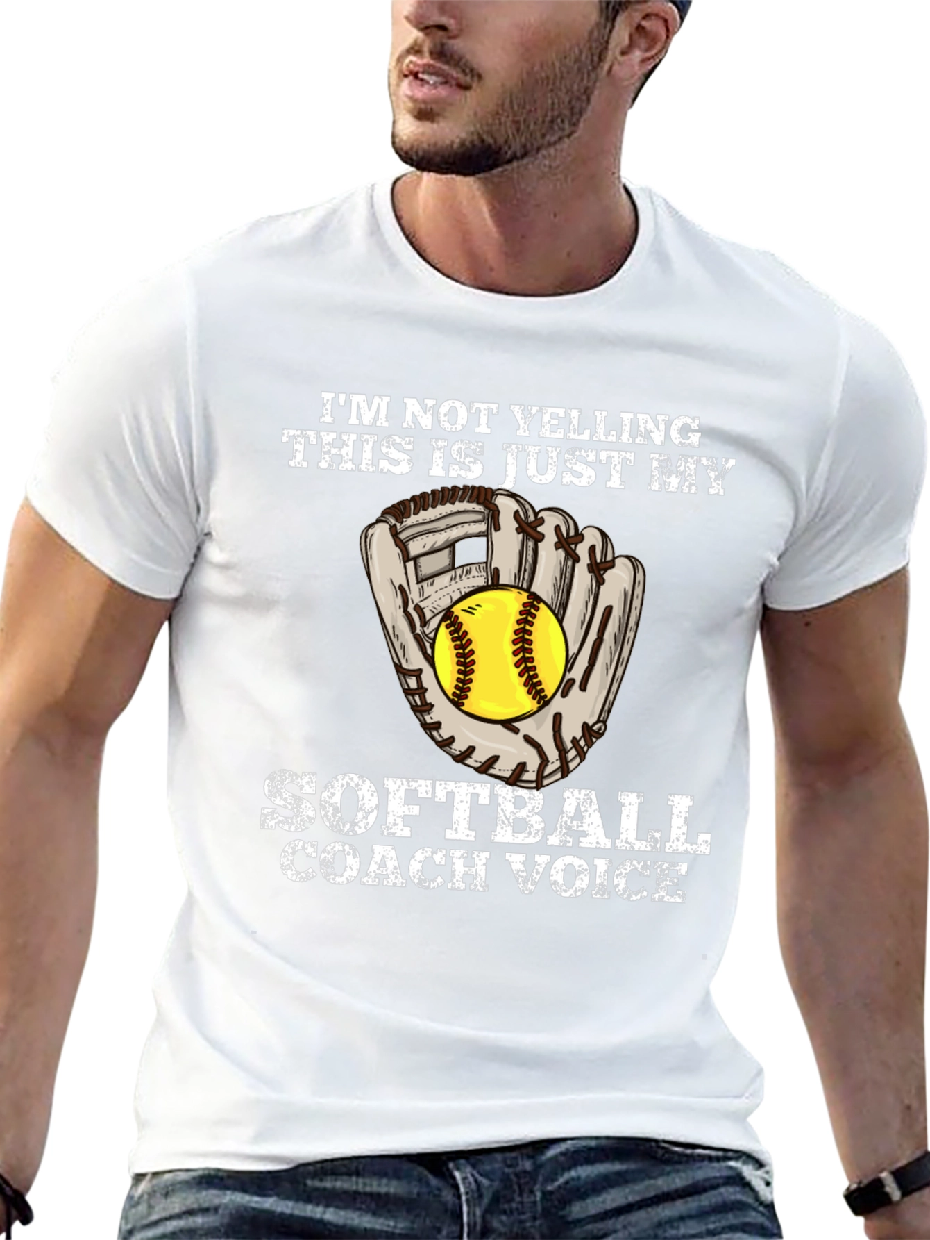 Softball Coach Voice Graphic Tee