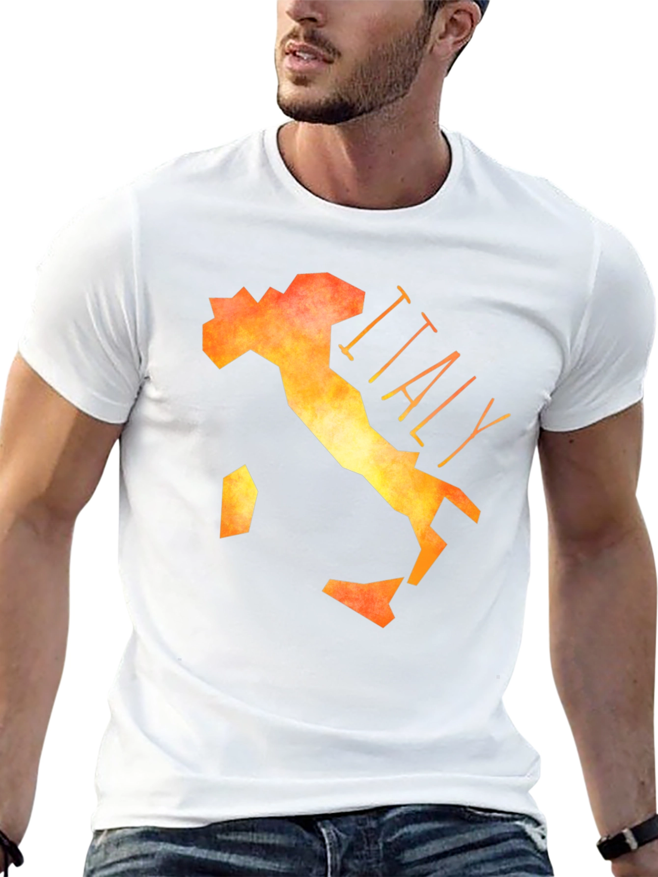 Italy Map Graphic T-Shirt - Soft Cotton Tee