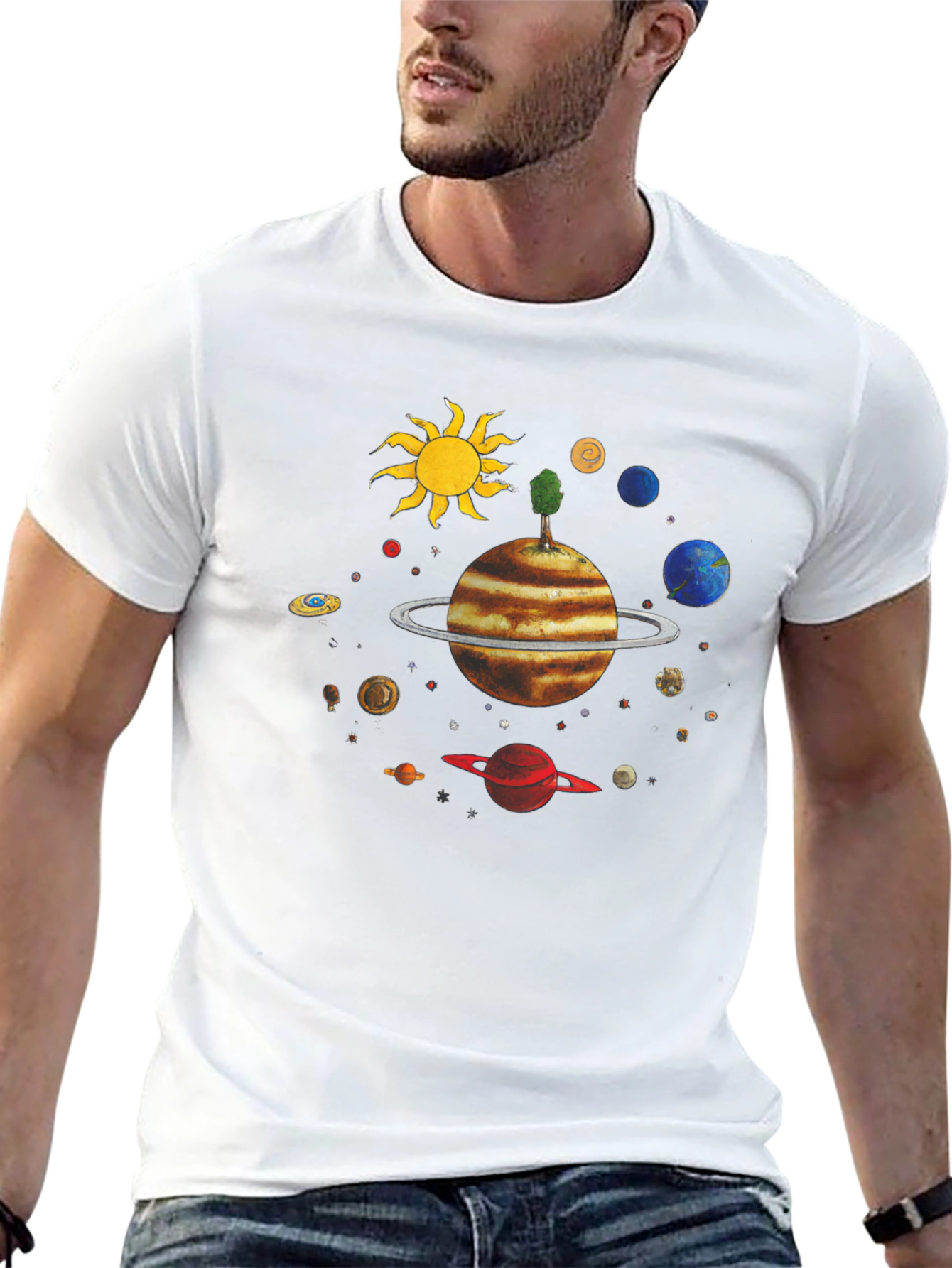 Planetary T-Shirt - Unique Space Design