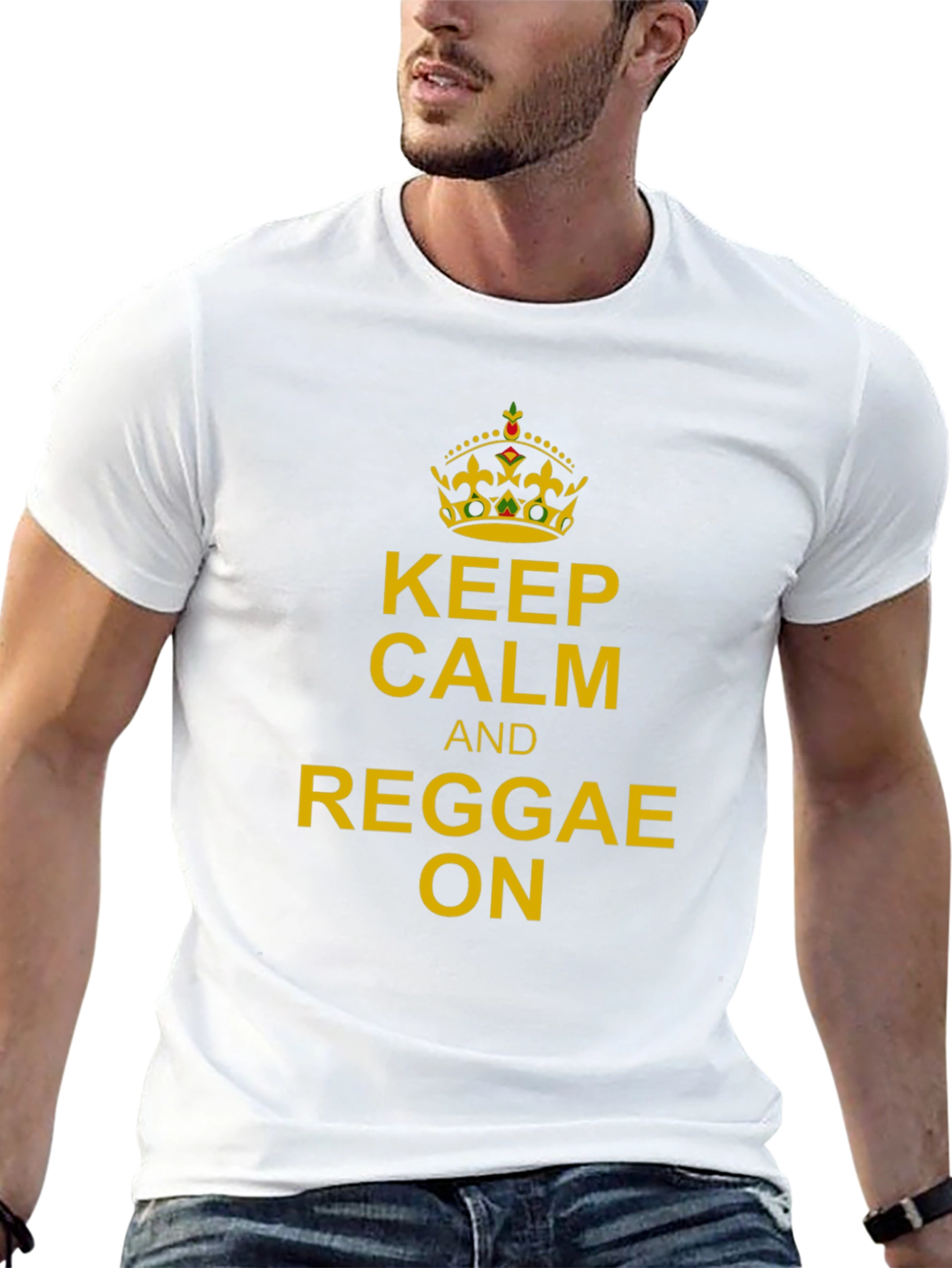 Keep Calm and Reggae On Graphic Tee
