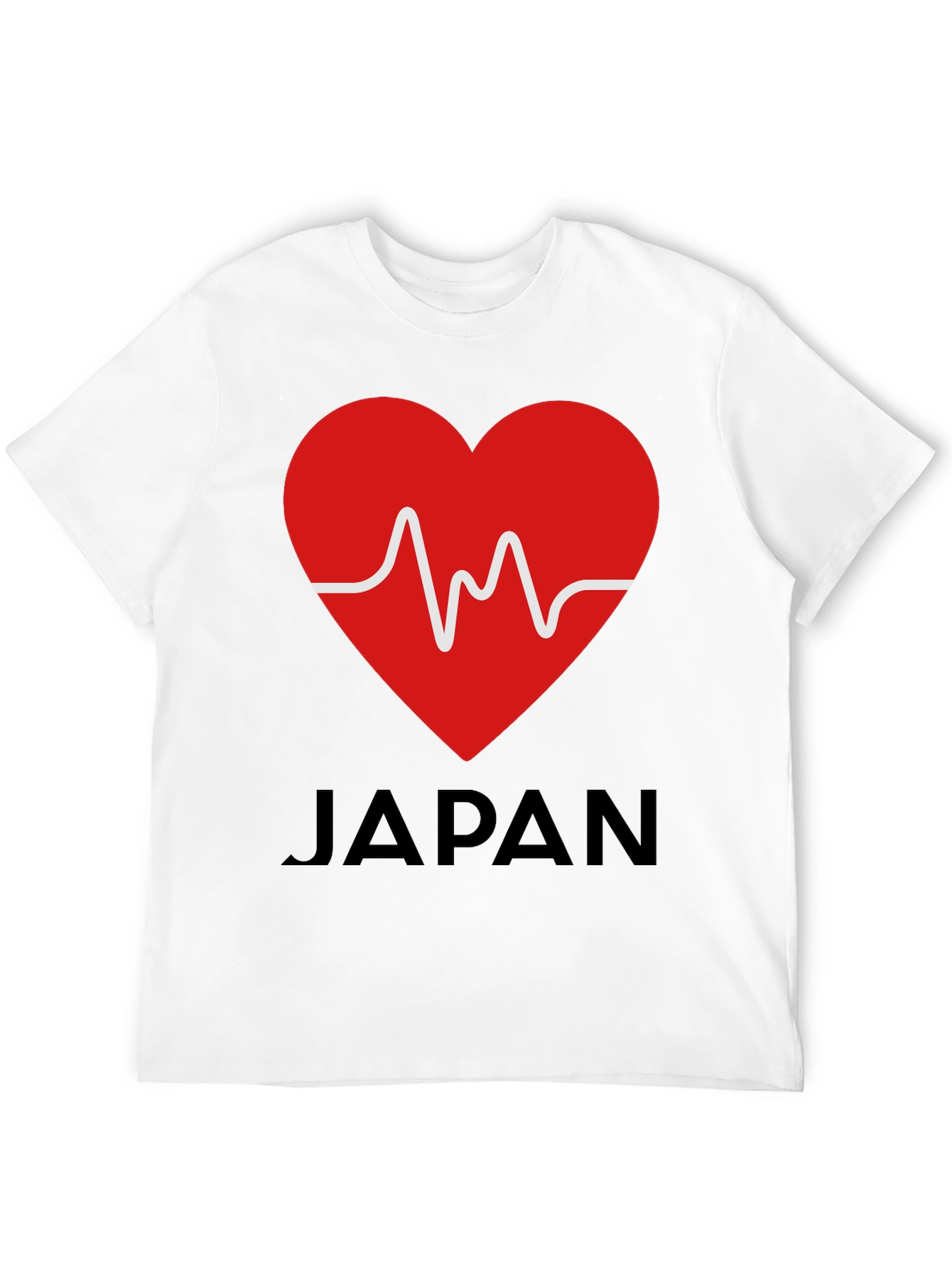 I Love Japan Heartbeat Graphic T-Shirt