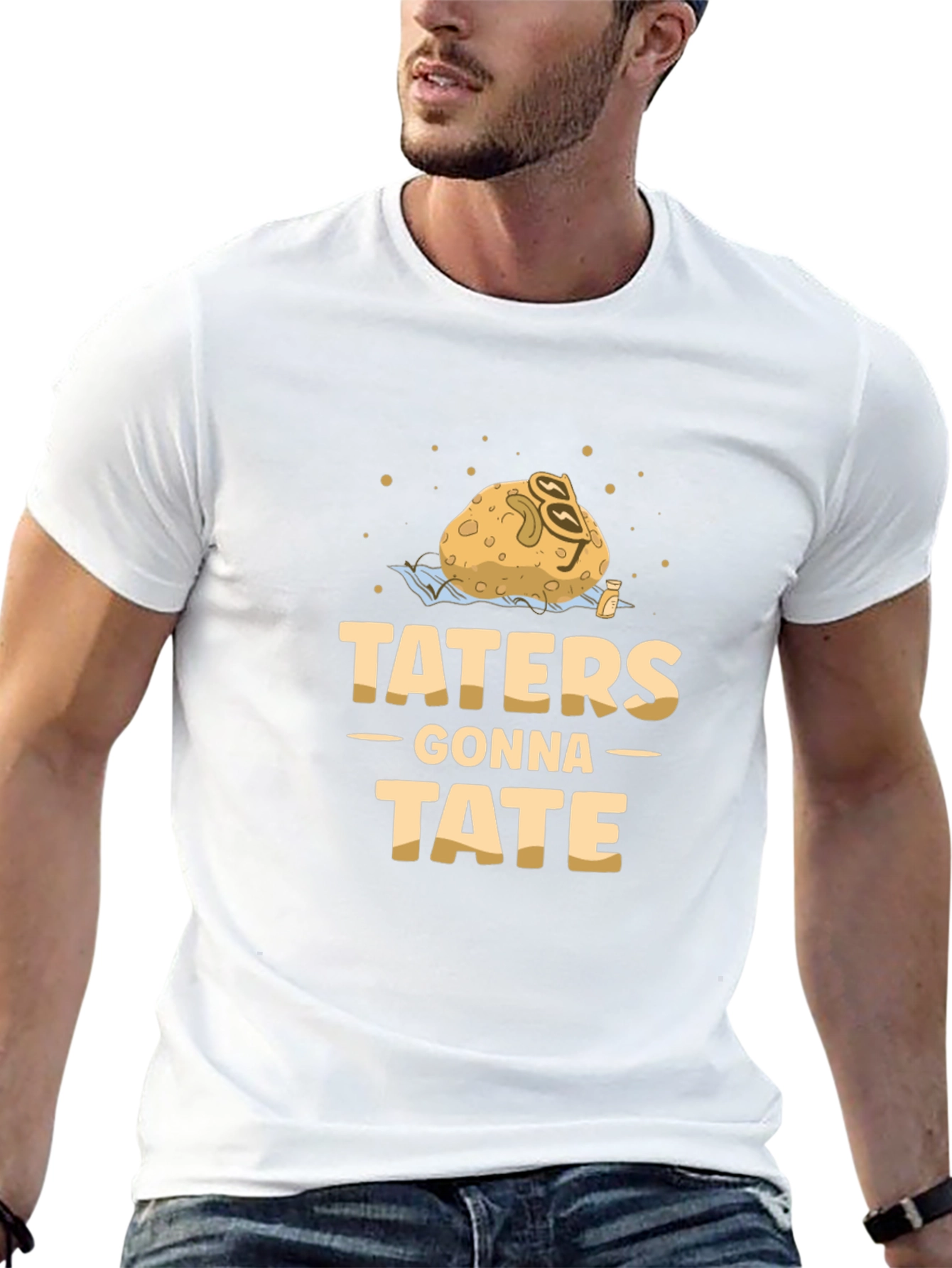 Taters Gonna Tate T-Shirt - Funny Potato Pun Tee