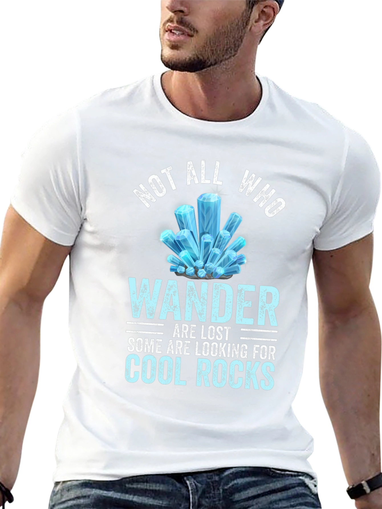 Not All Who Wander Cool Rocks Tee
