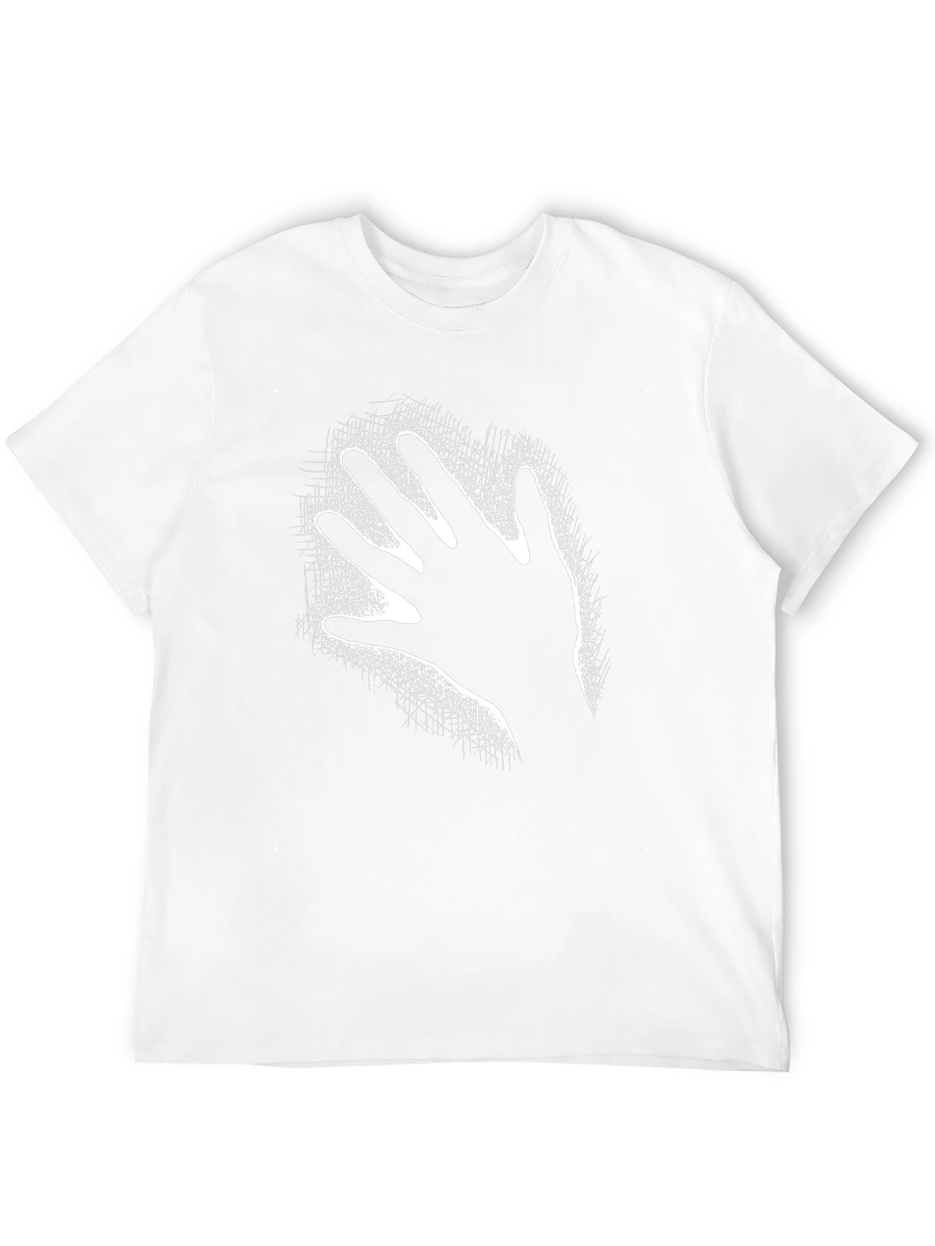 Abstract Hand Graphic Black T-Shirt