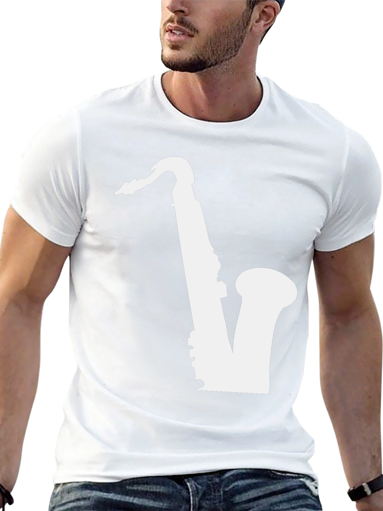 Saxophone Graphic Tee - Cool Music Lover Shirt