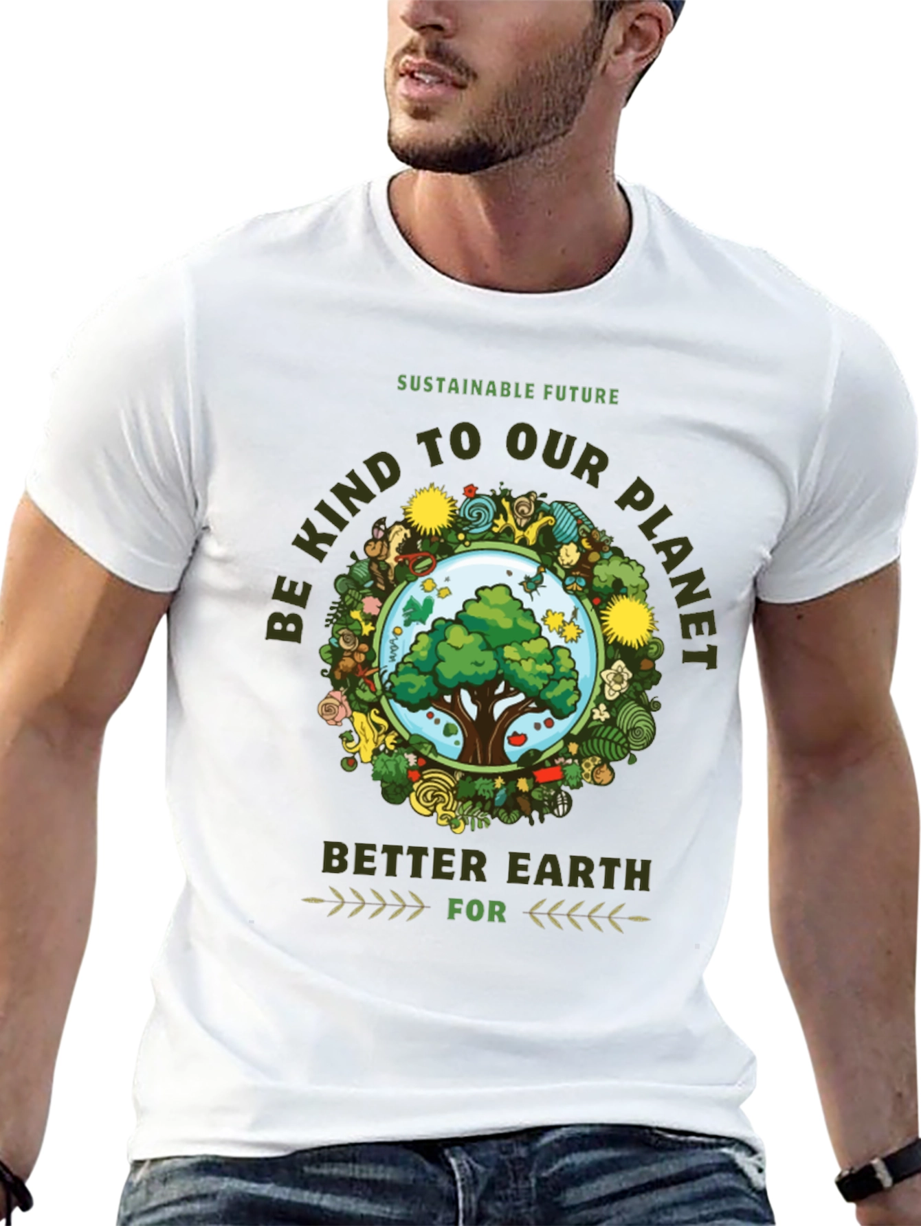 Eco-Friendly Graphic Tee - Sustainable Future