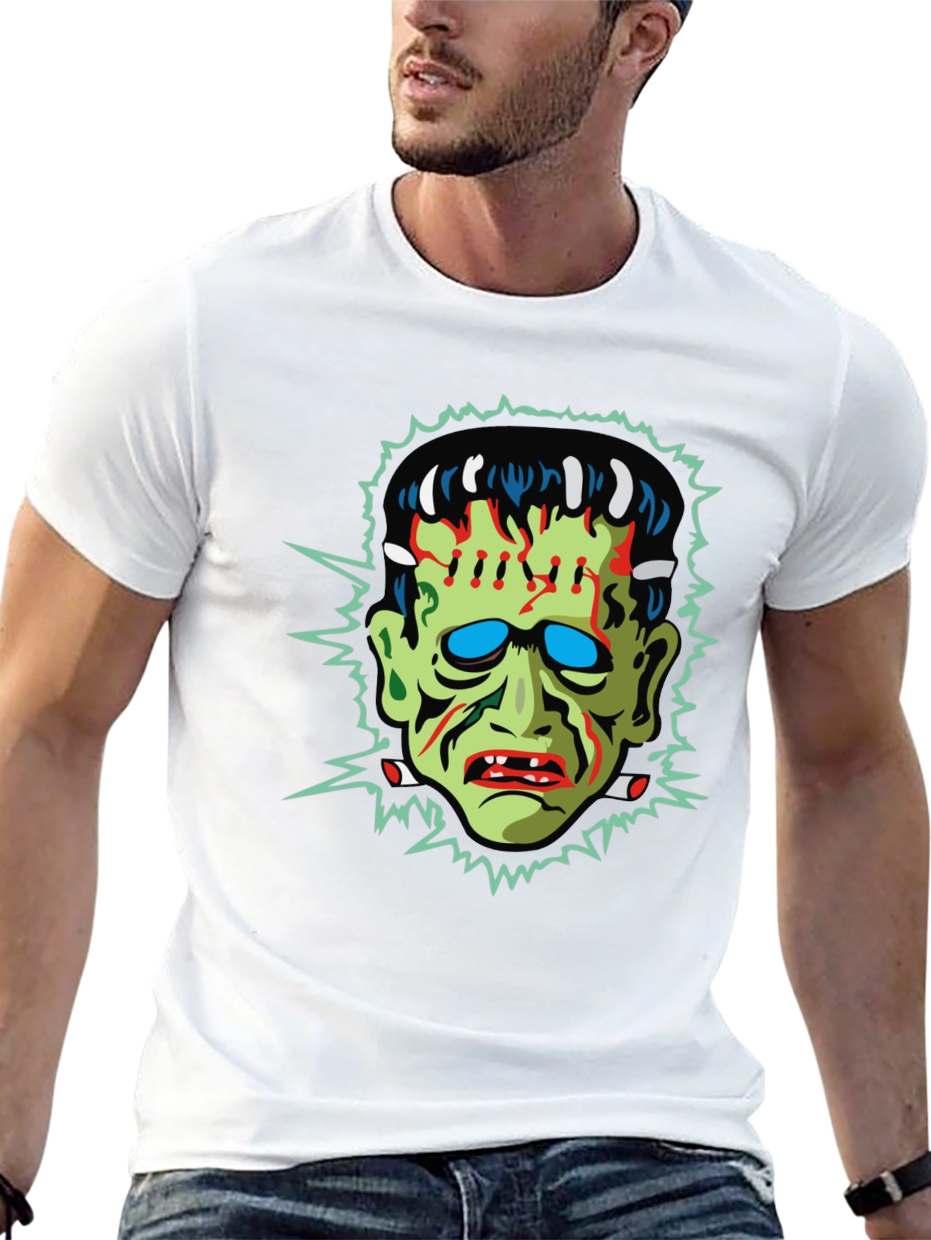 Frankenstein Graphic T-Shirt - Horror Halloween Tee