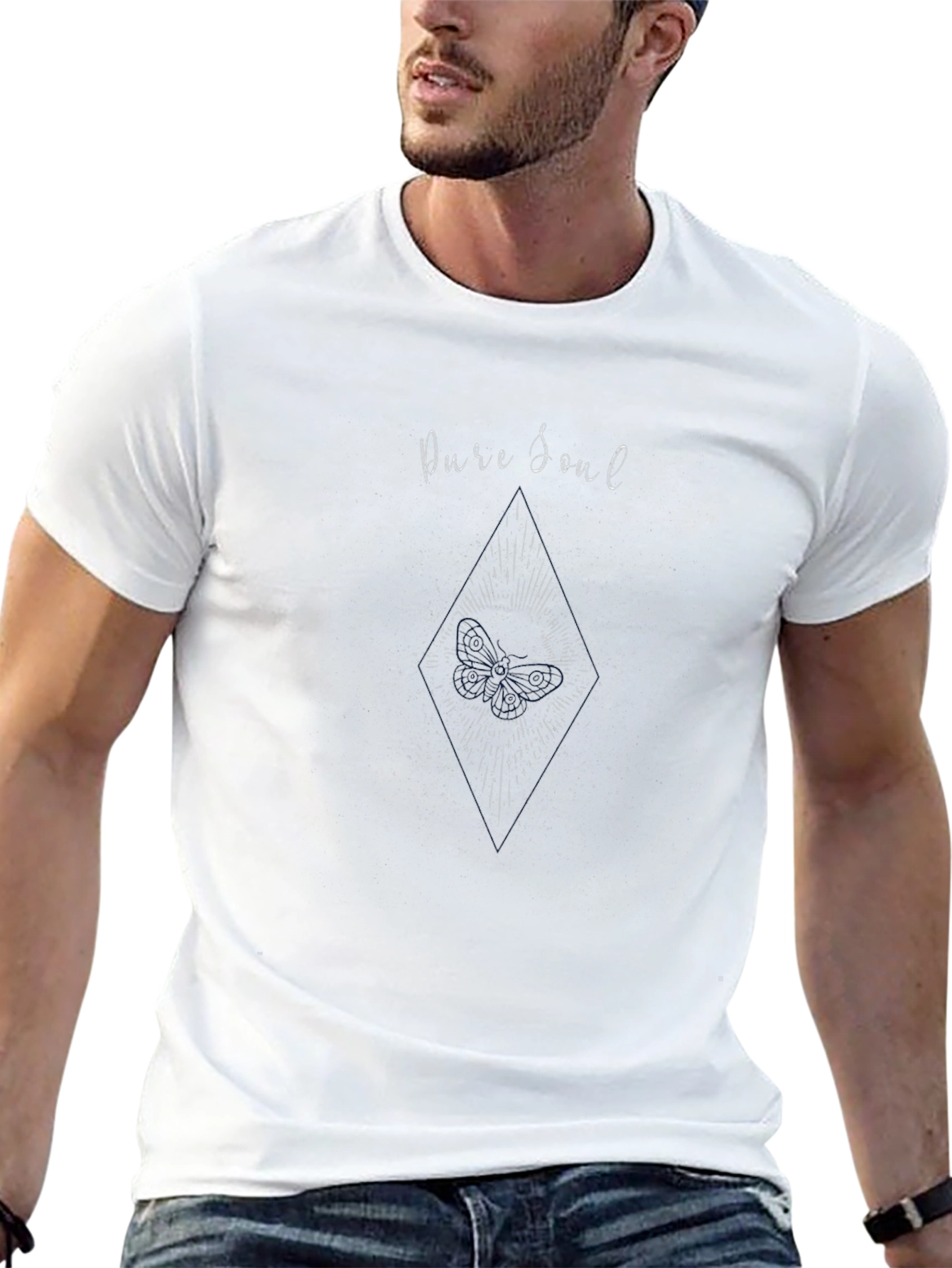 Pure Soul Graphic Tee - Mens Black T-Shirt