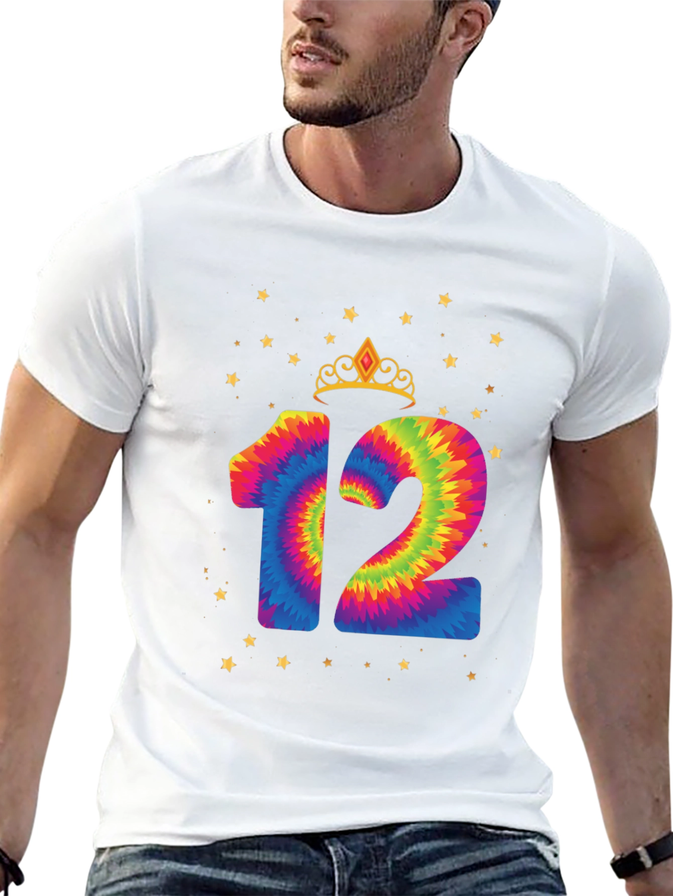 Tie Dye 12th Birthday Tee