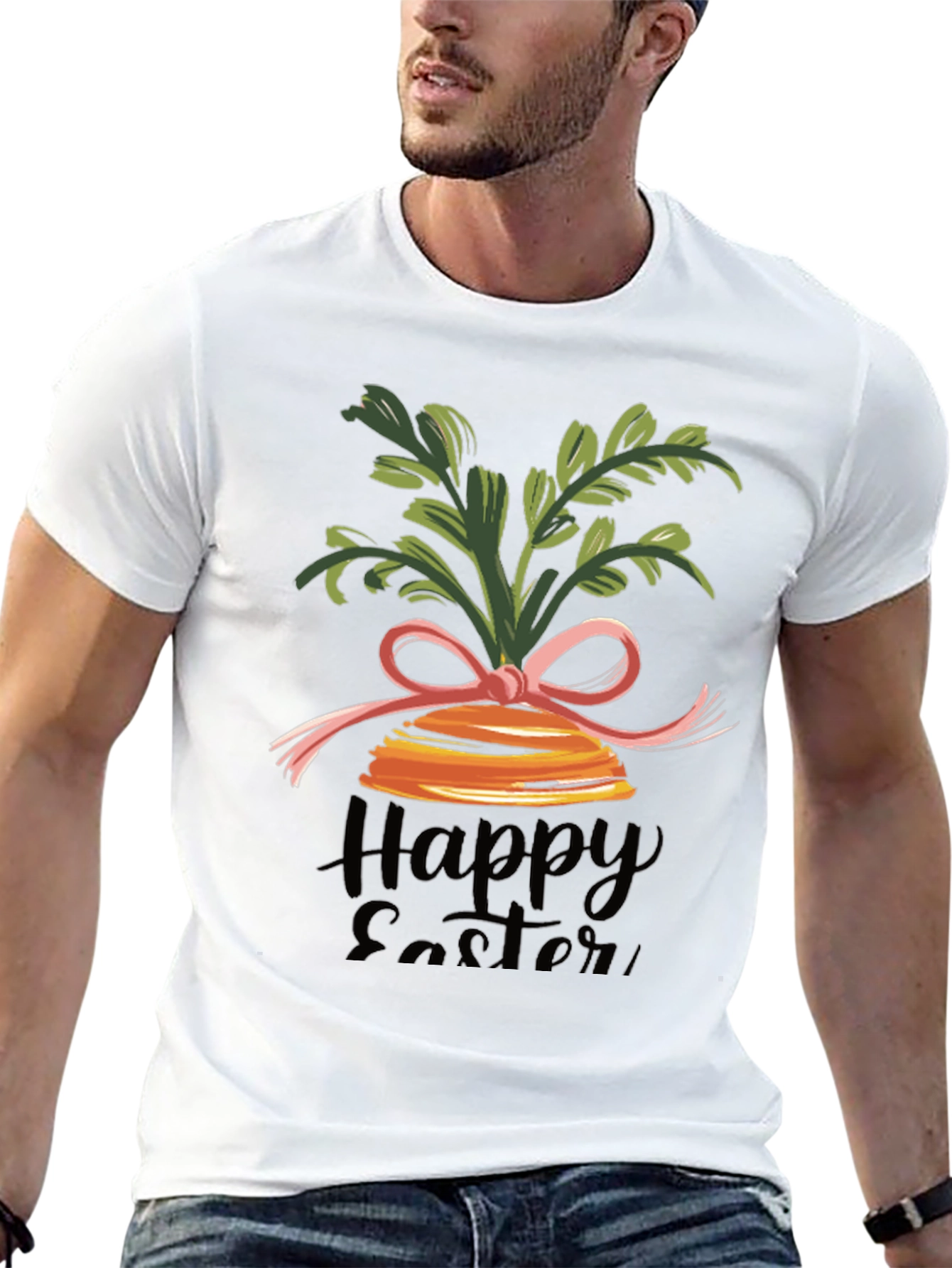 Happy Easter Carrot Bow T-Shirt