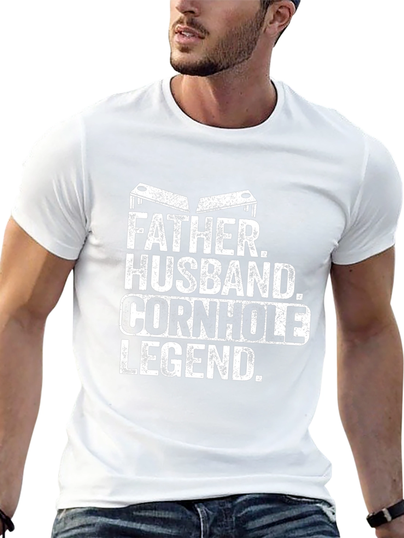 Father Husband Cornhole Legend T-Shirt