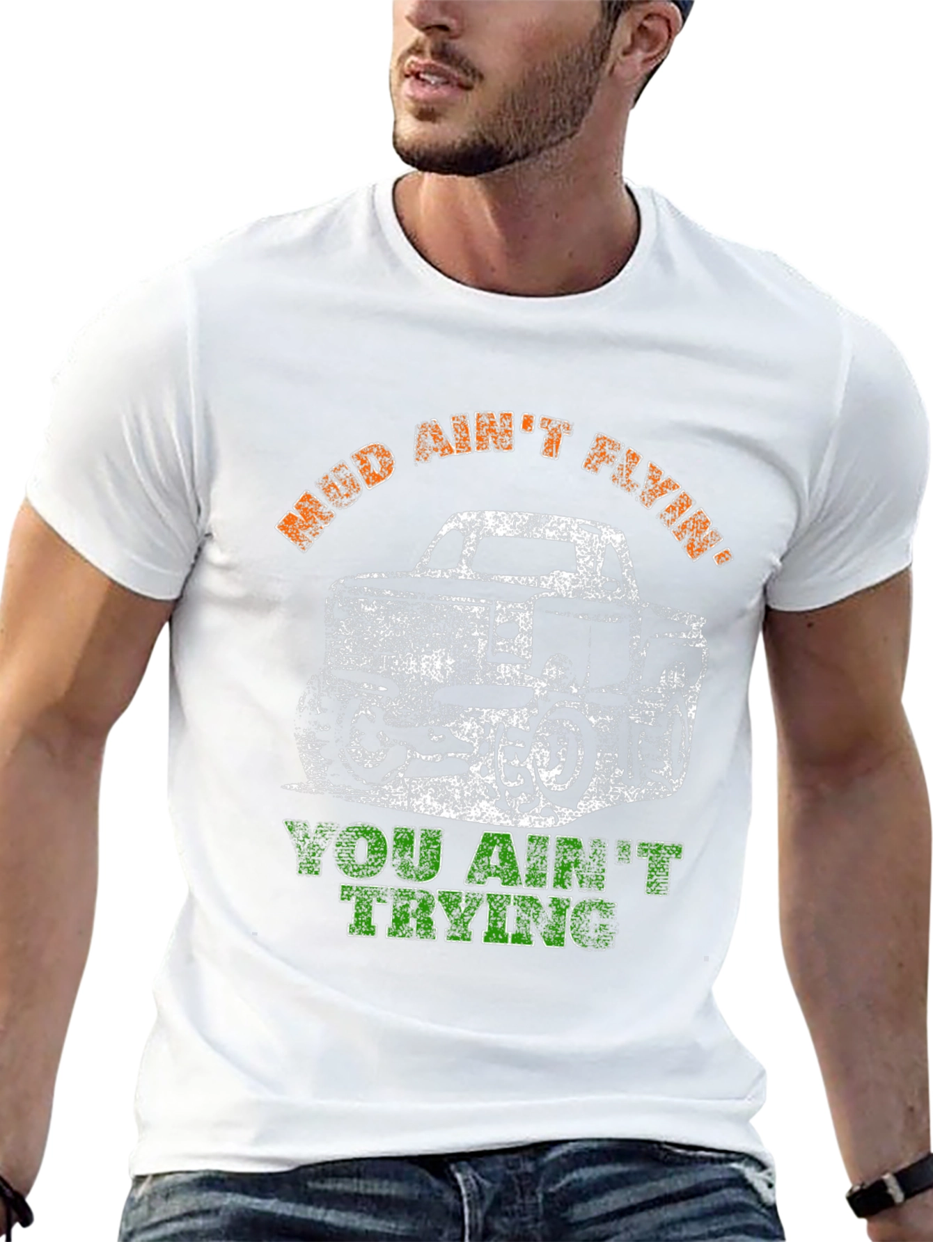 Mud Aint Flying Truck Graphic Tee