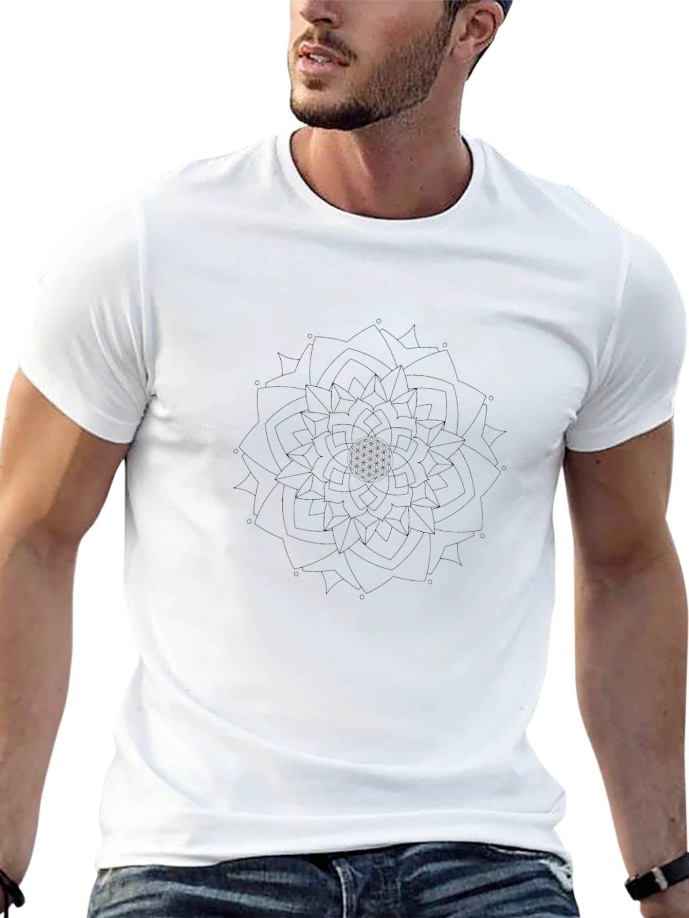 Black Mandala Graphic Tee