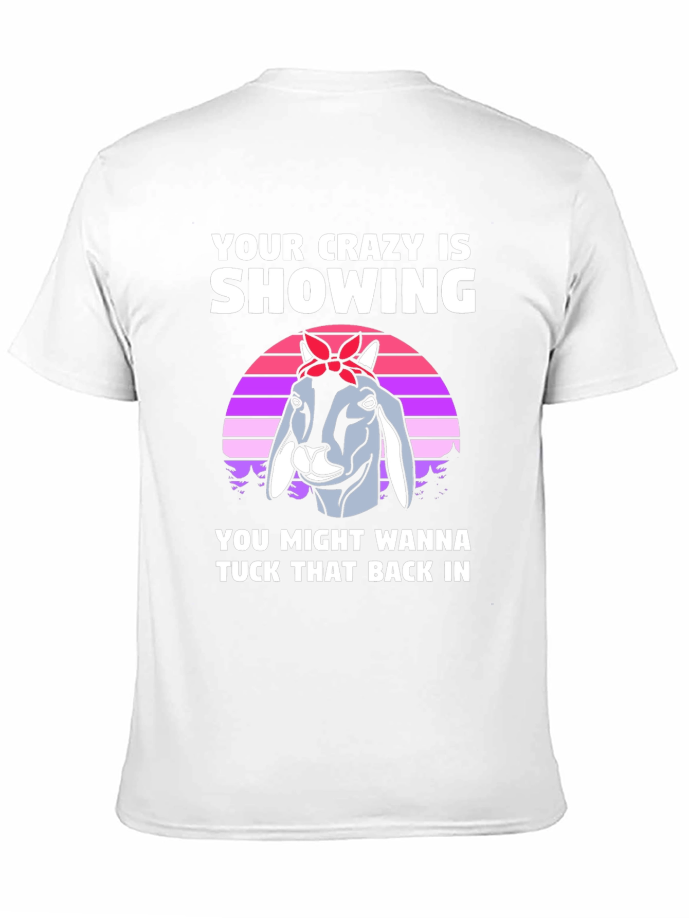 Crazy Goat Graphic Tee - Tuck That Back In