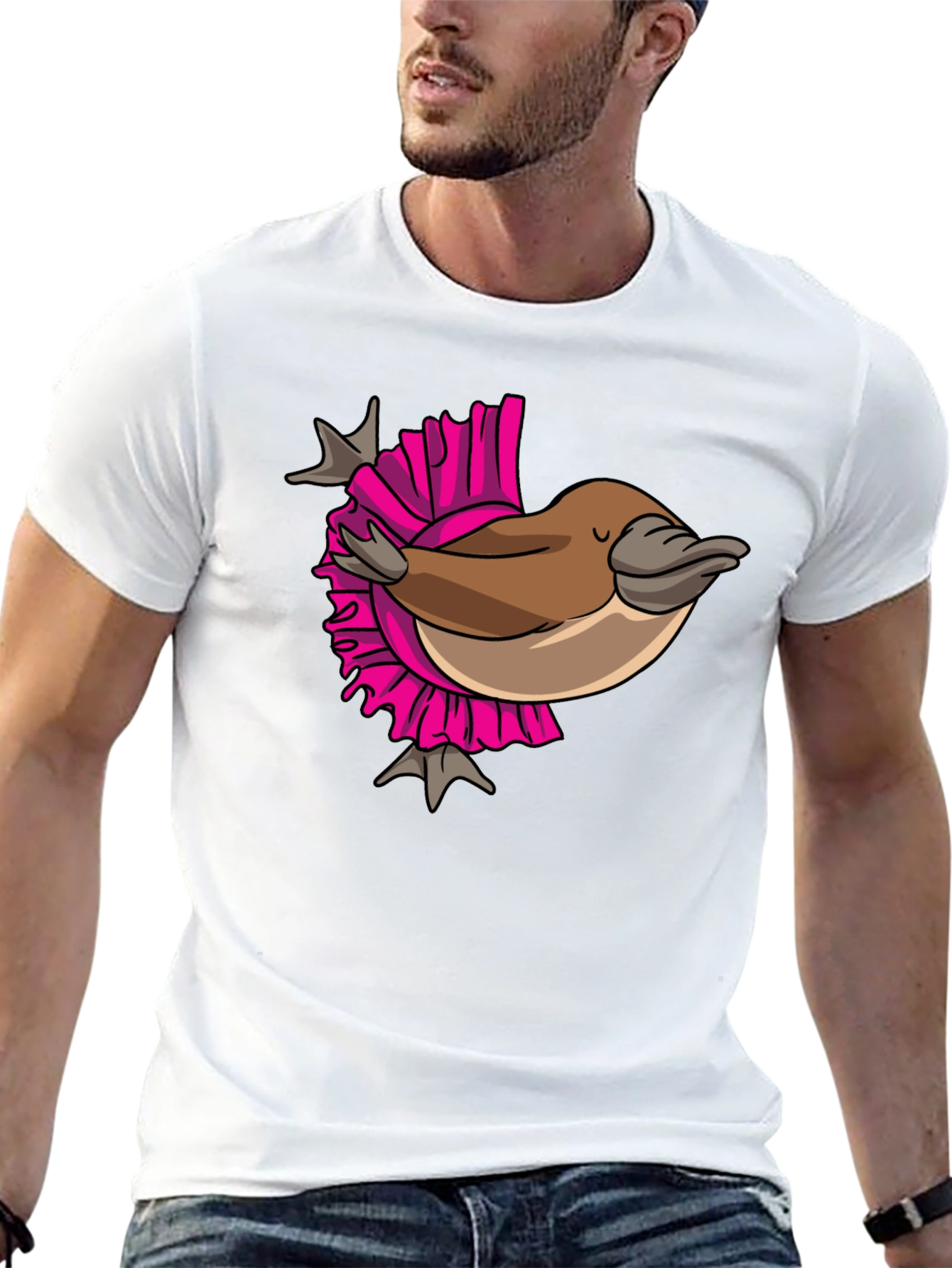 Funny Platypus T-Shirt - Quirky Cartoon Design