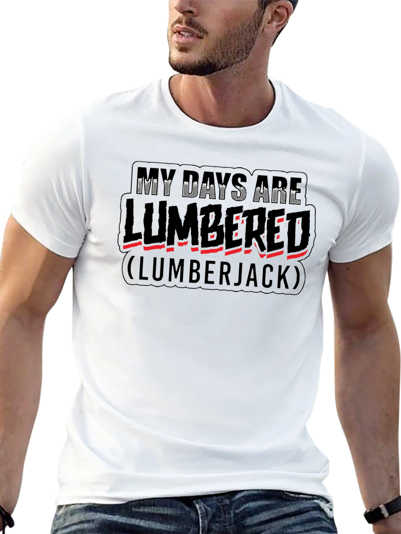 Lumbered Lumberjack Graphic T-Shirt