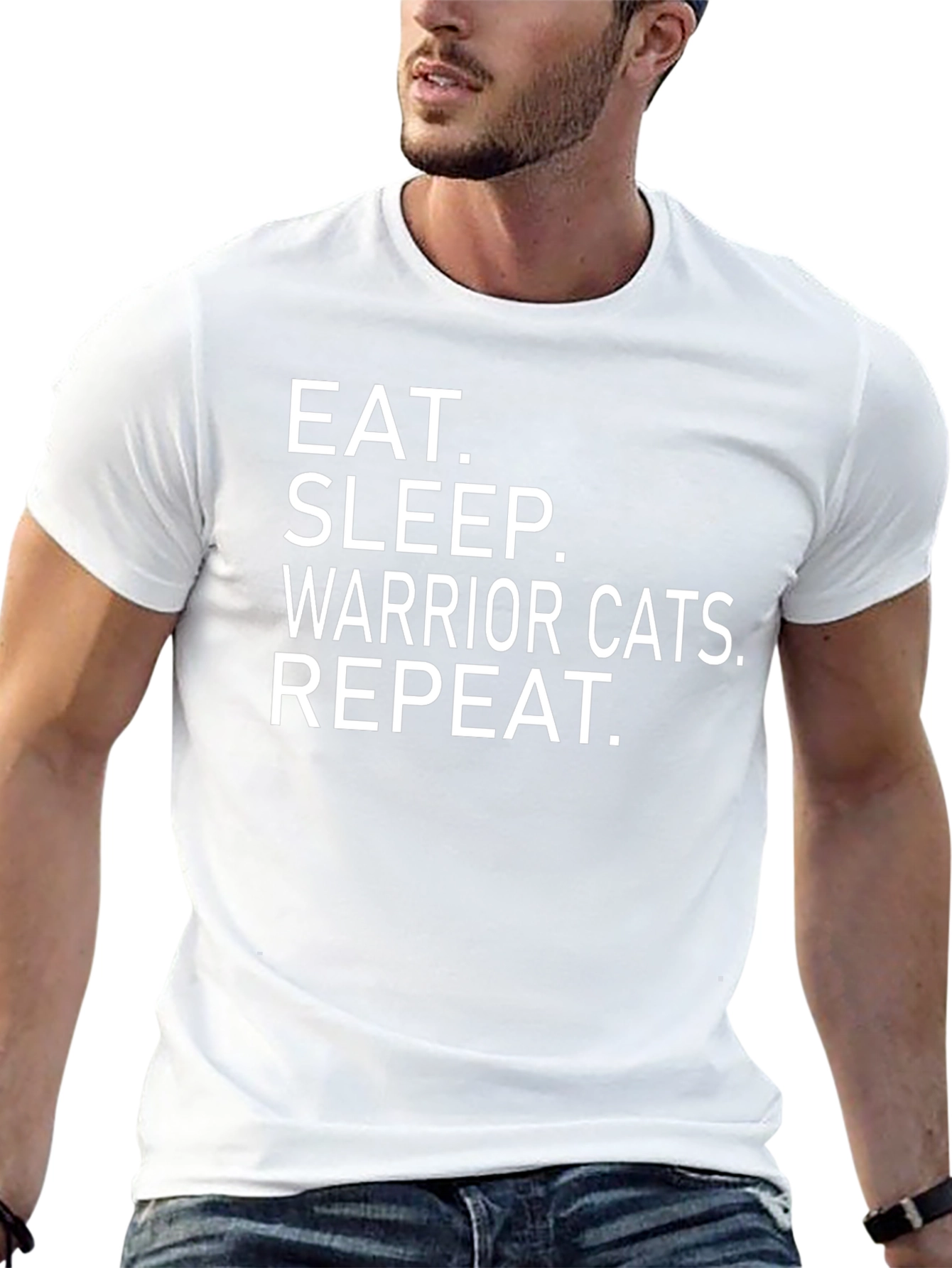 Eat Sleep Warrior Cats Repeat T-Shirt