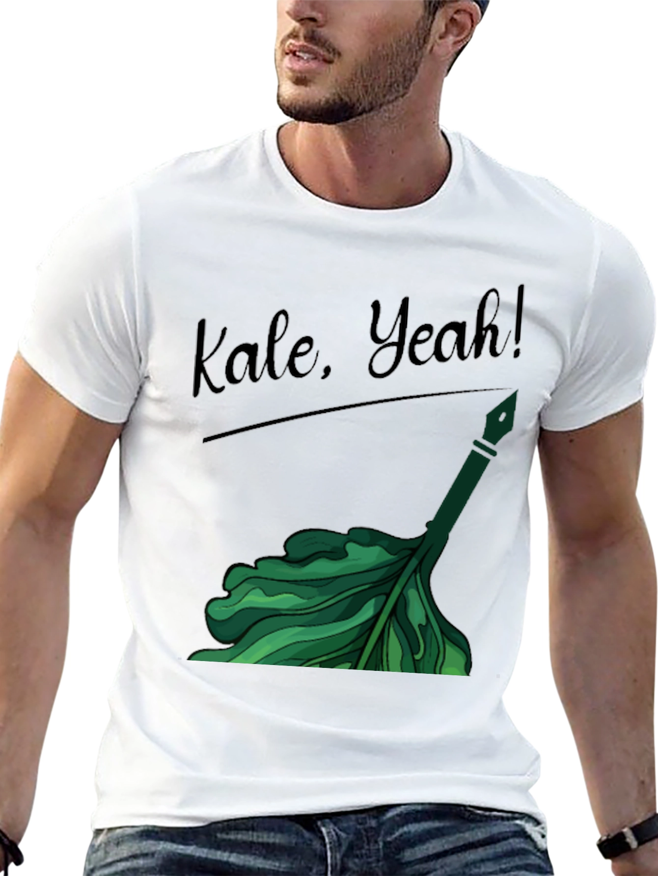 Kale Yeah! Graphic T-Shirt - Trendy Vegan Tee
