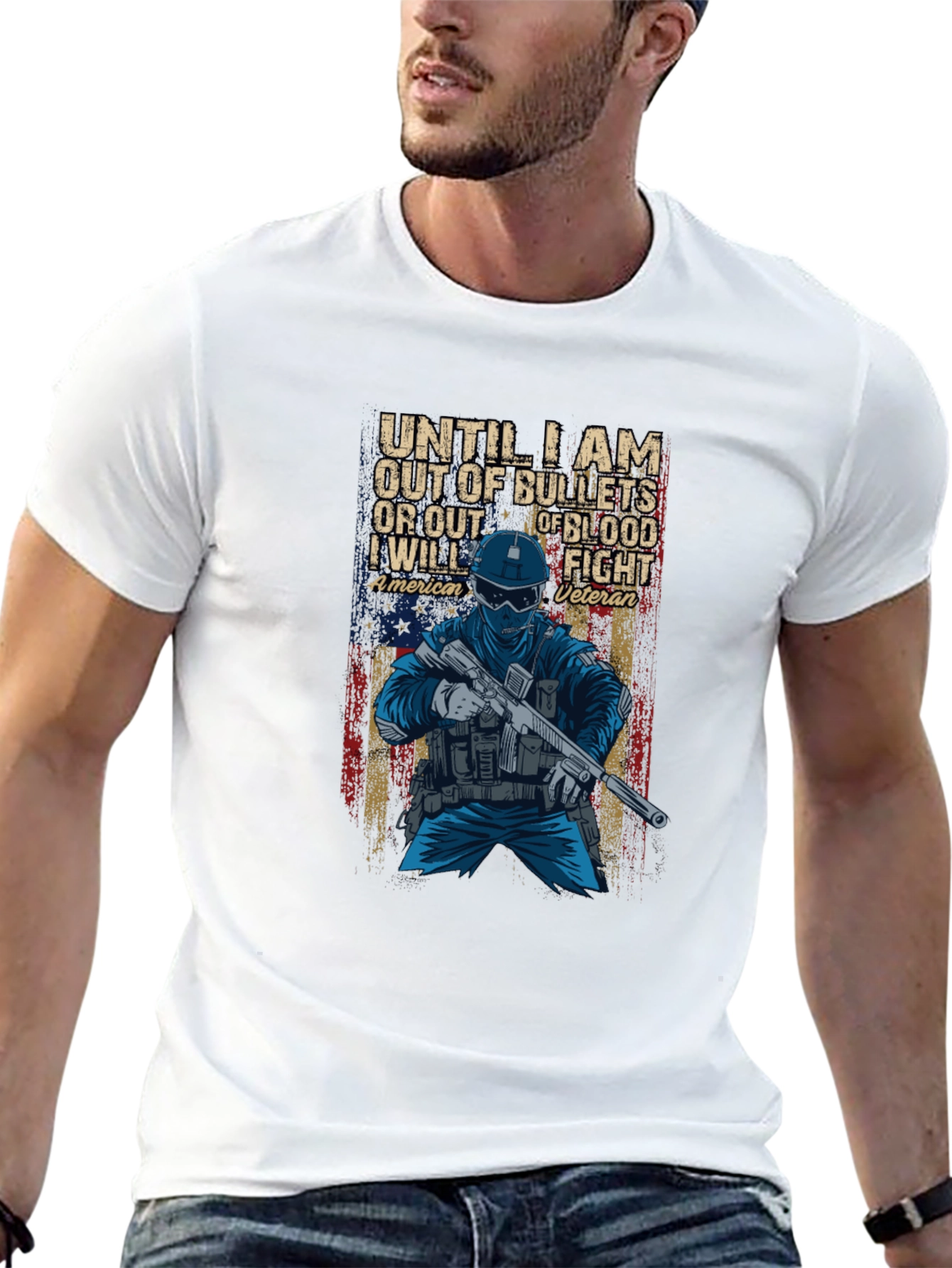 American Veteran Graphic T-Shirt
