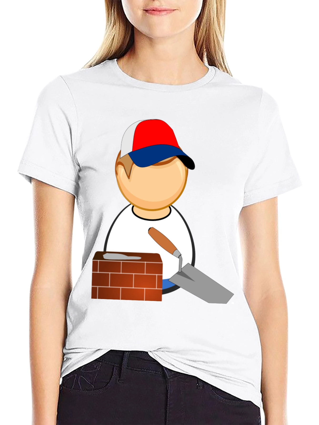 Construction Worker T-Shirt - Black