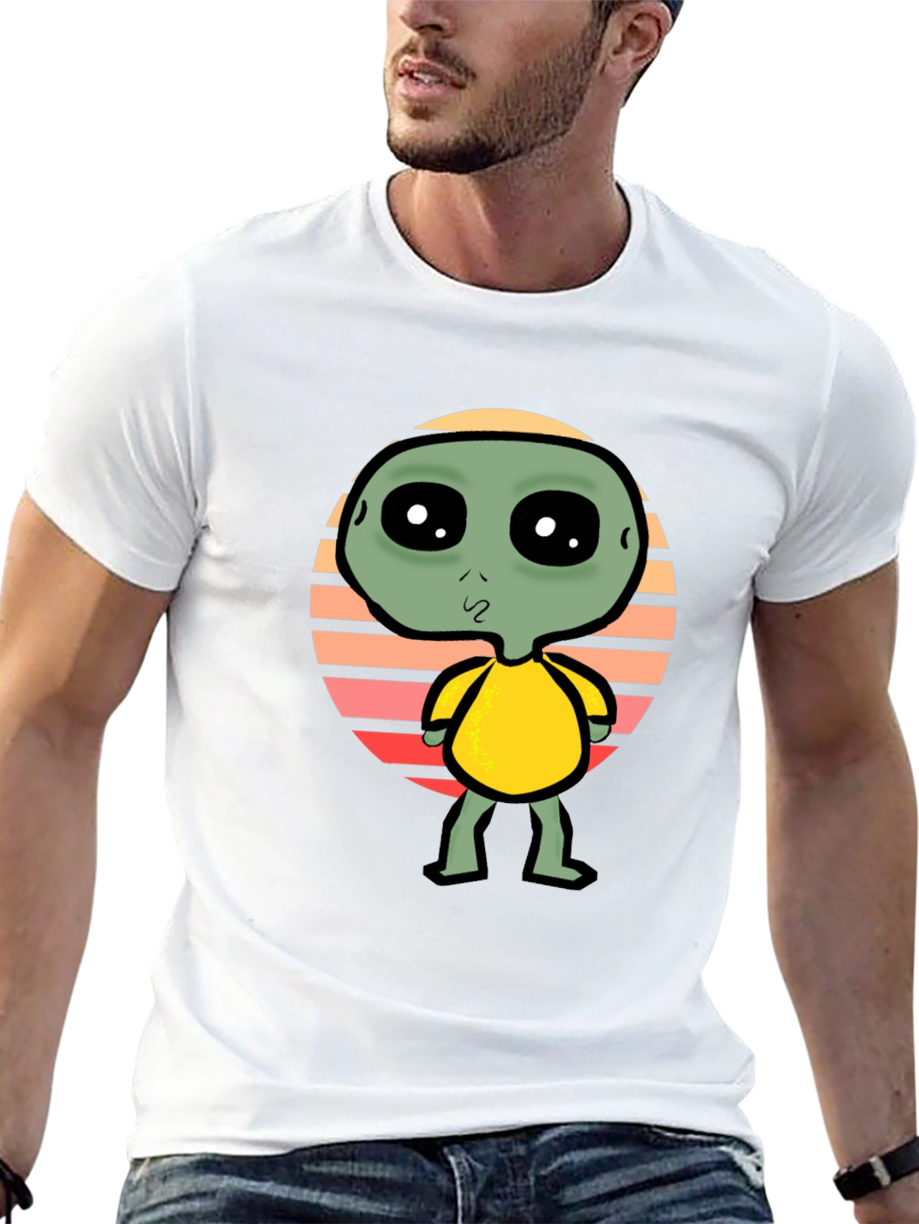 Alien Graphic Tee - Retro Style