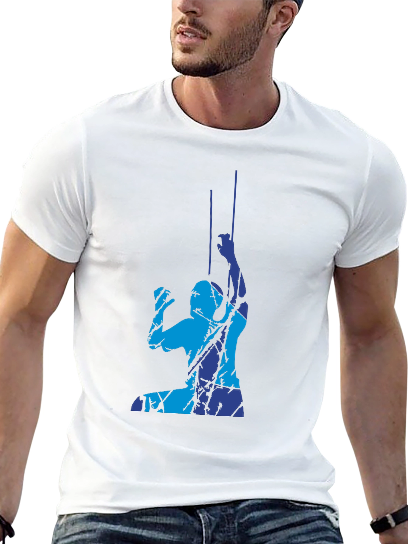 Abstract Climbing T-Shirt - Black