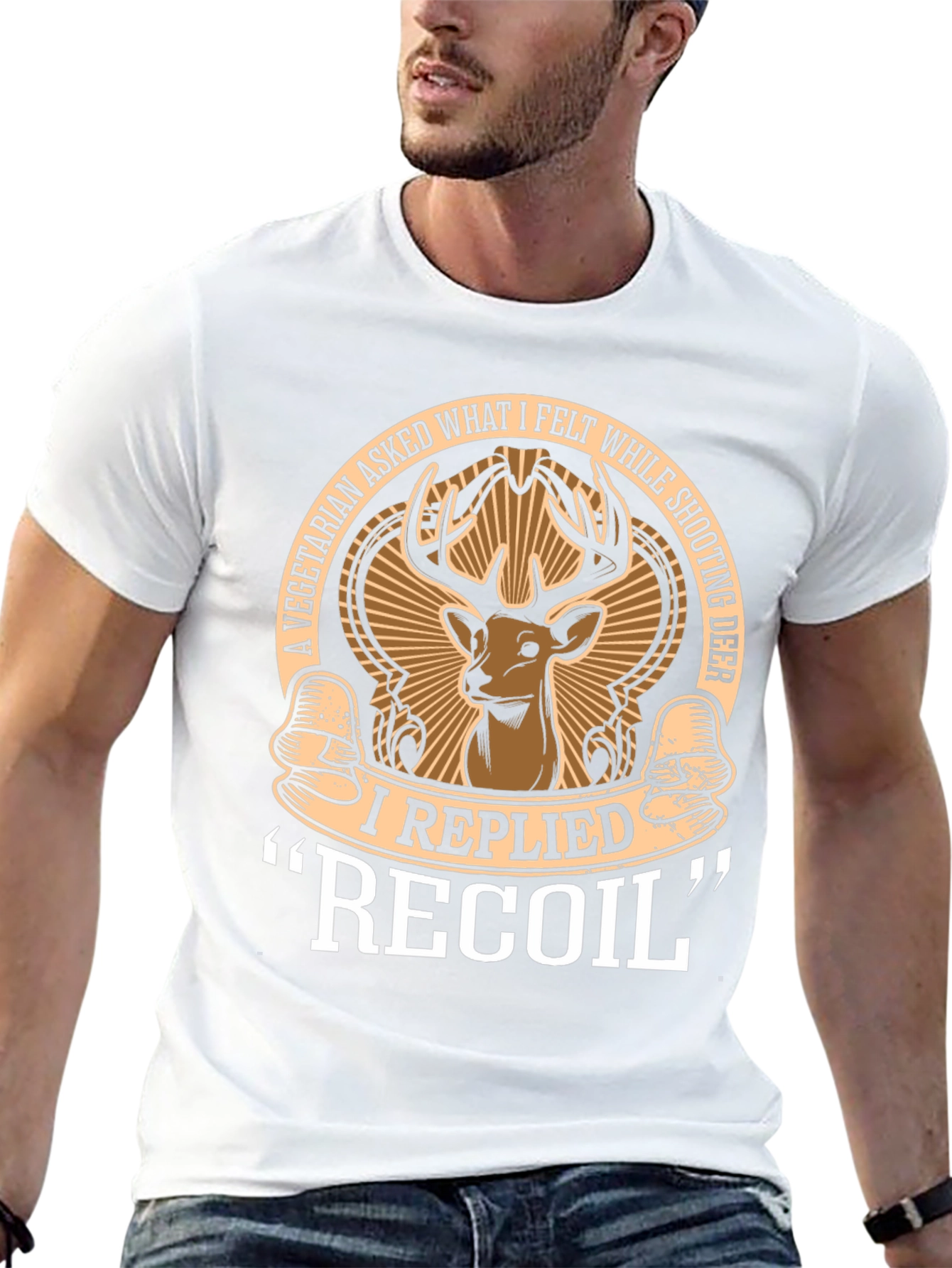 Vegetarian Asked Shooting Deer Funny T-Shirt