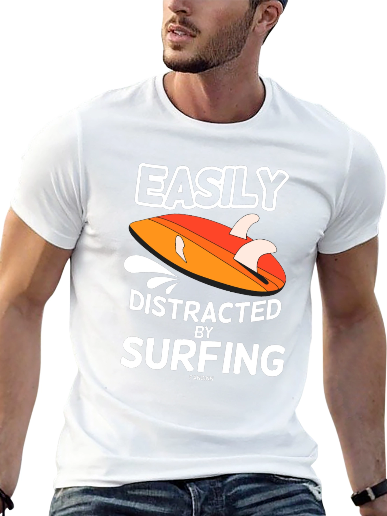Easily Distracted by Surfing T-Shirt