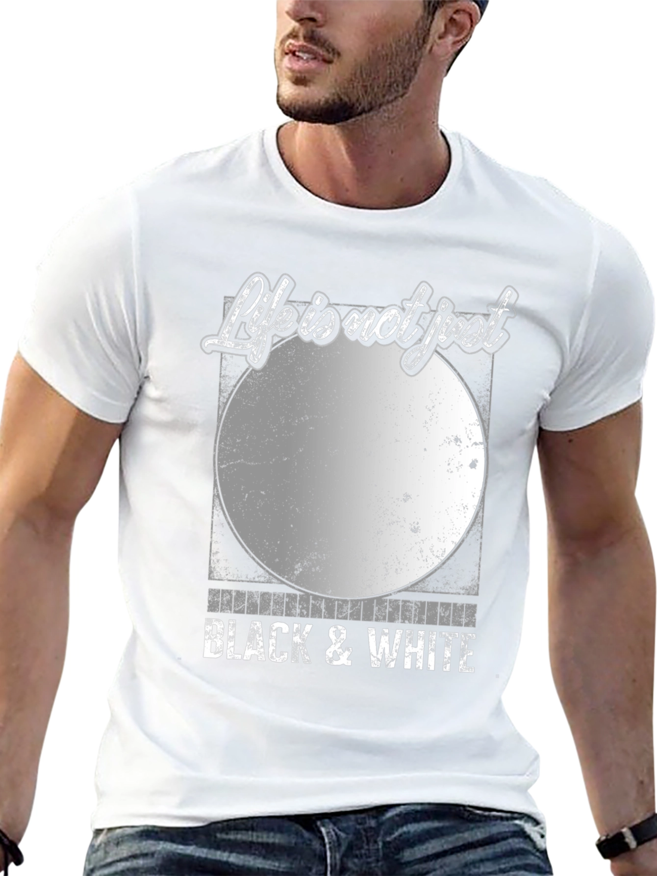 Life is Not Just Black & White Graphic Tee