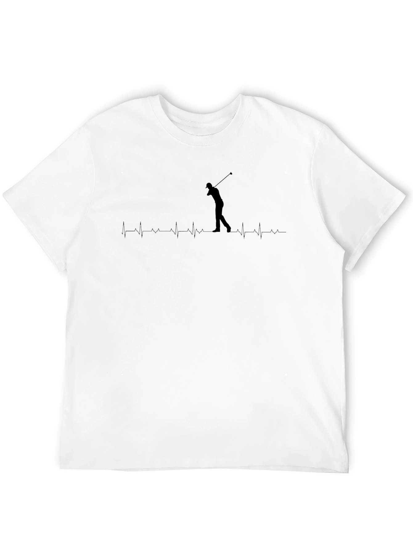 Golf Heartbeat T-Shirt - Golfer Gift