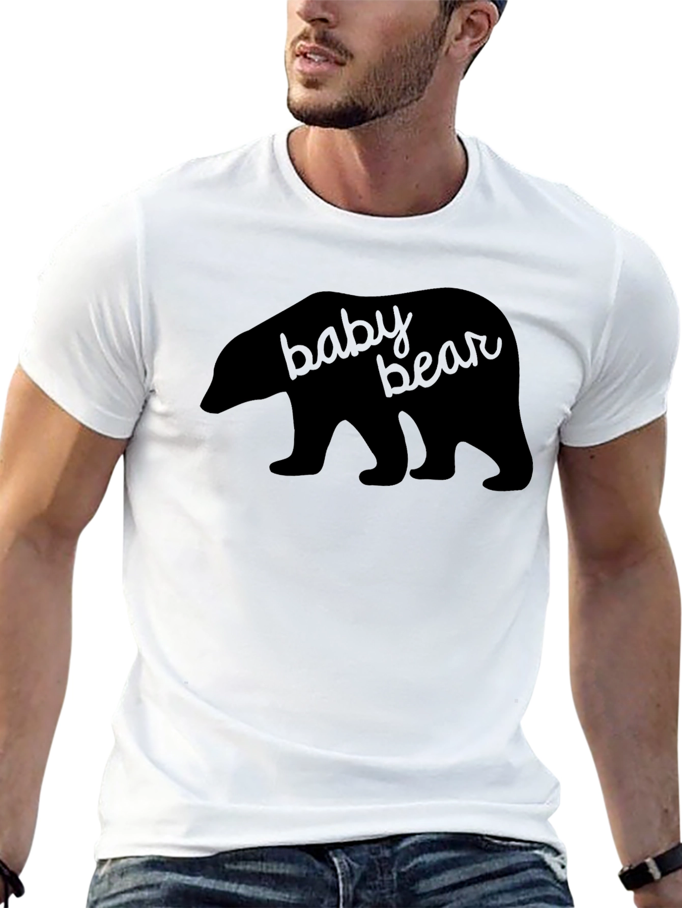 Baby Bear Graphic T-Shirt - Black