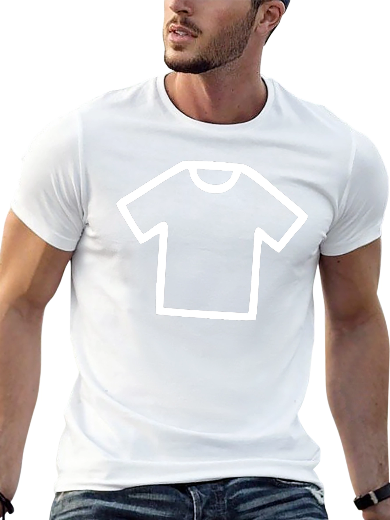Mens Black Tee with T-Shirt Graphic