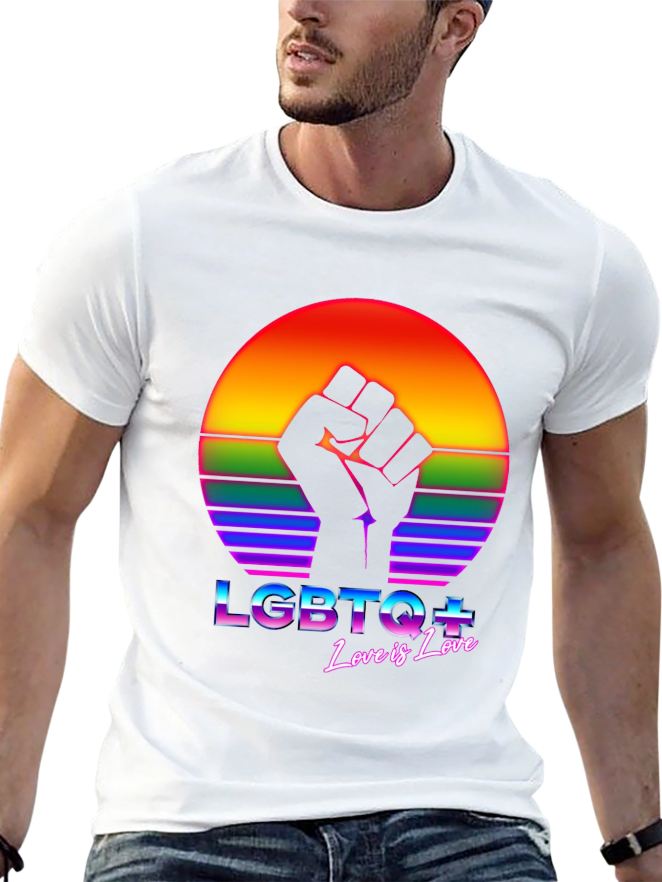 LGBTQ+ Love is Love Graphic T-Shirt - Pride Apparel