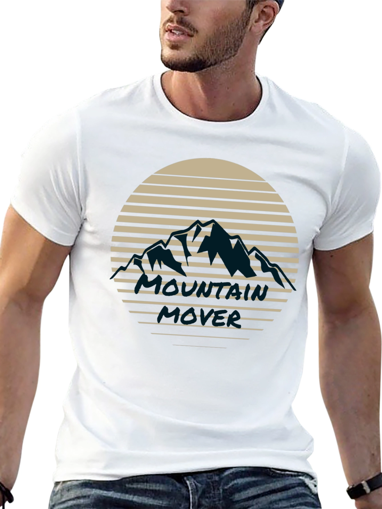 Mountain Sunset Graphic Tee - Black