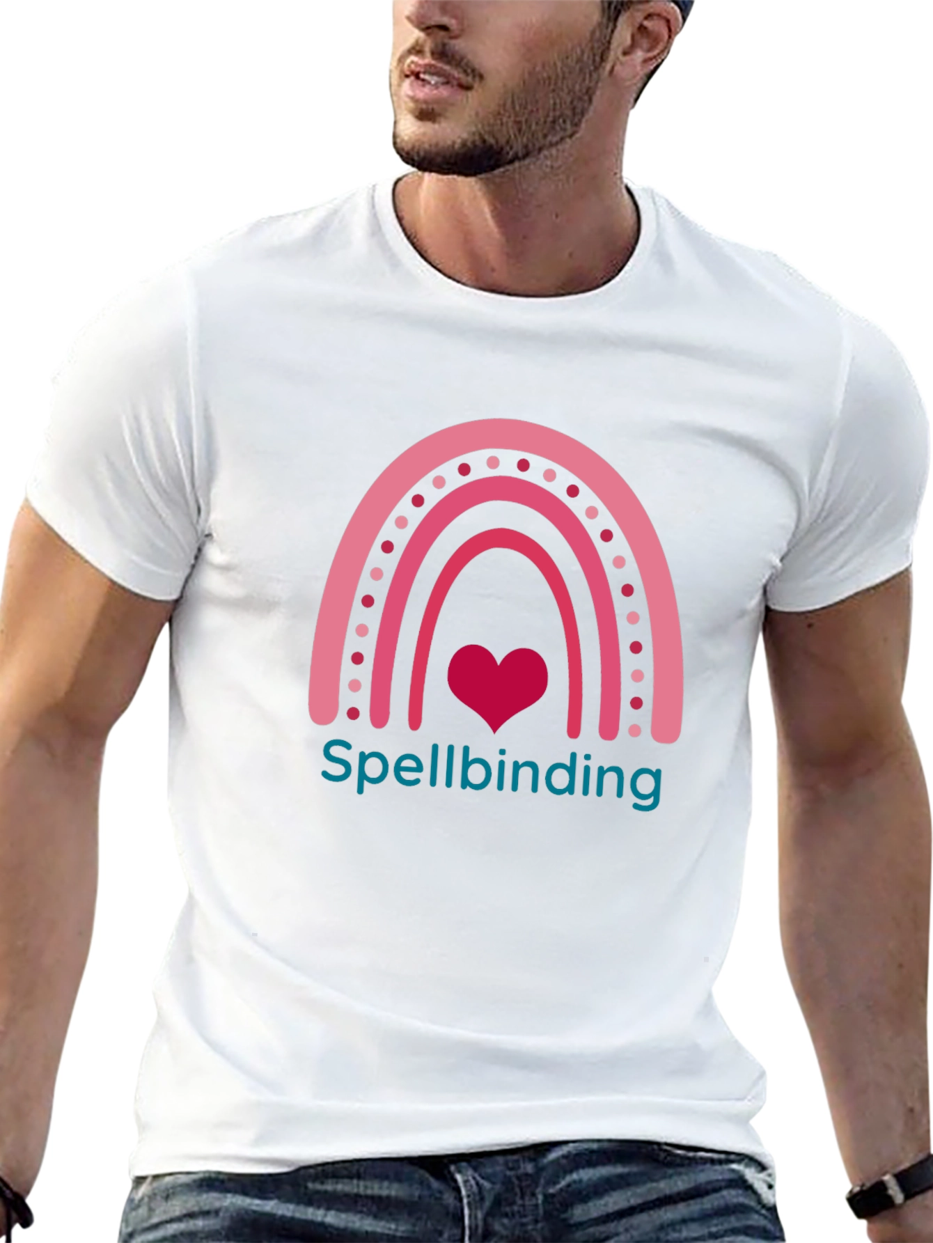 Spellbinding Heart Rainbow Graphic T-Shirt