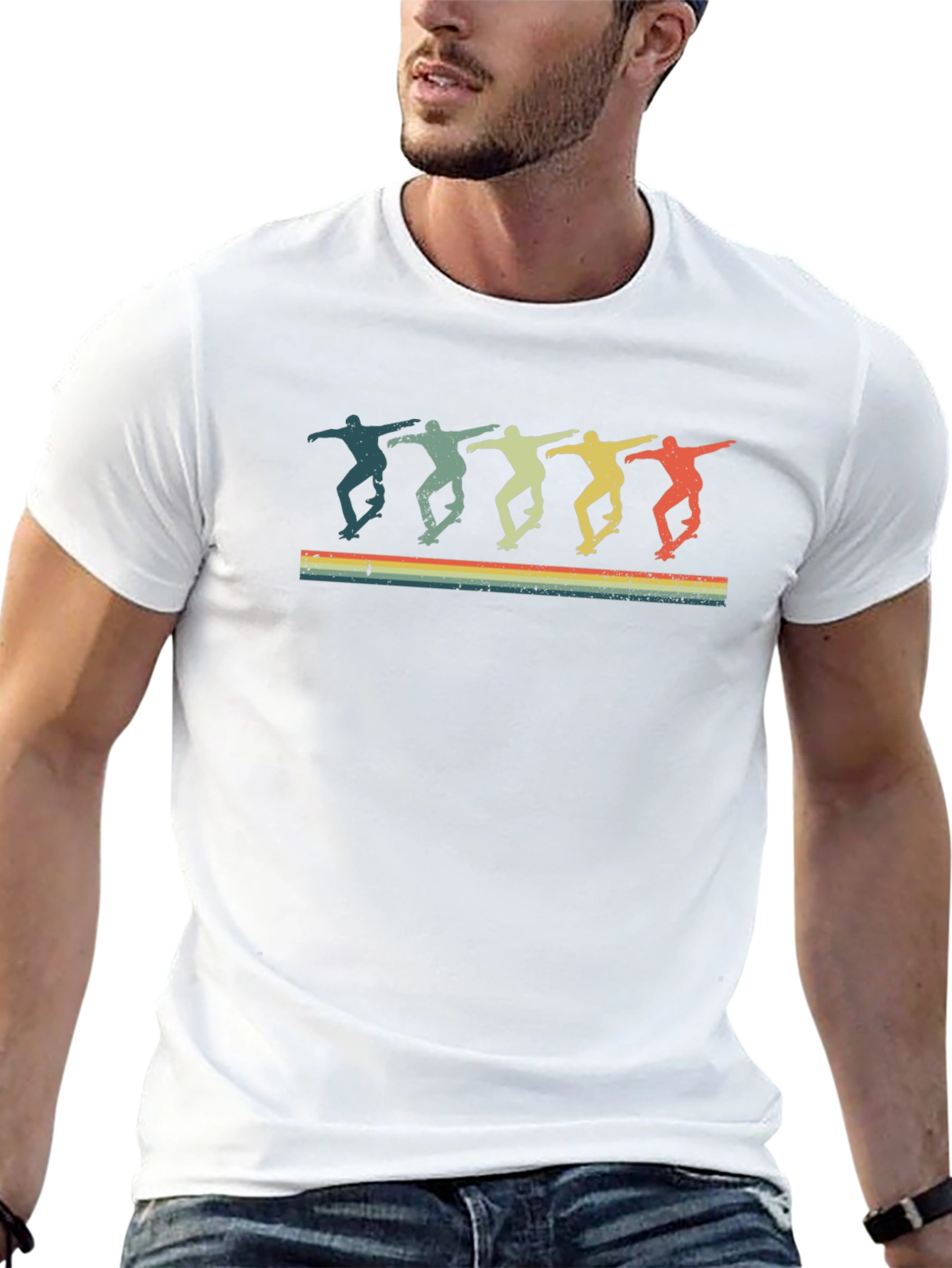 Retro Skateboarder Graphic Tee