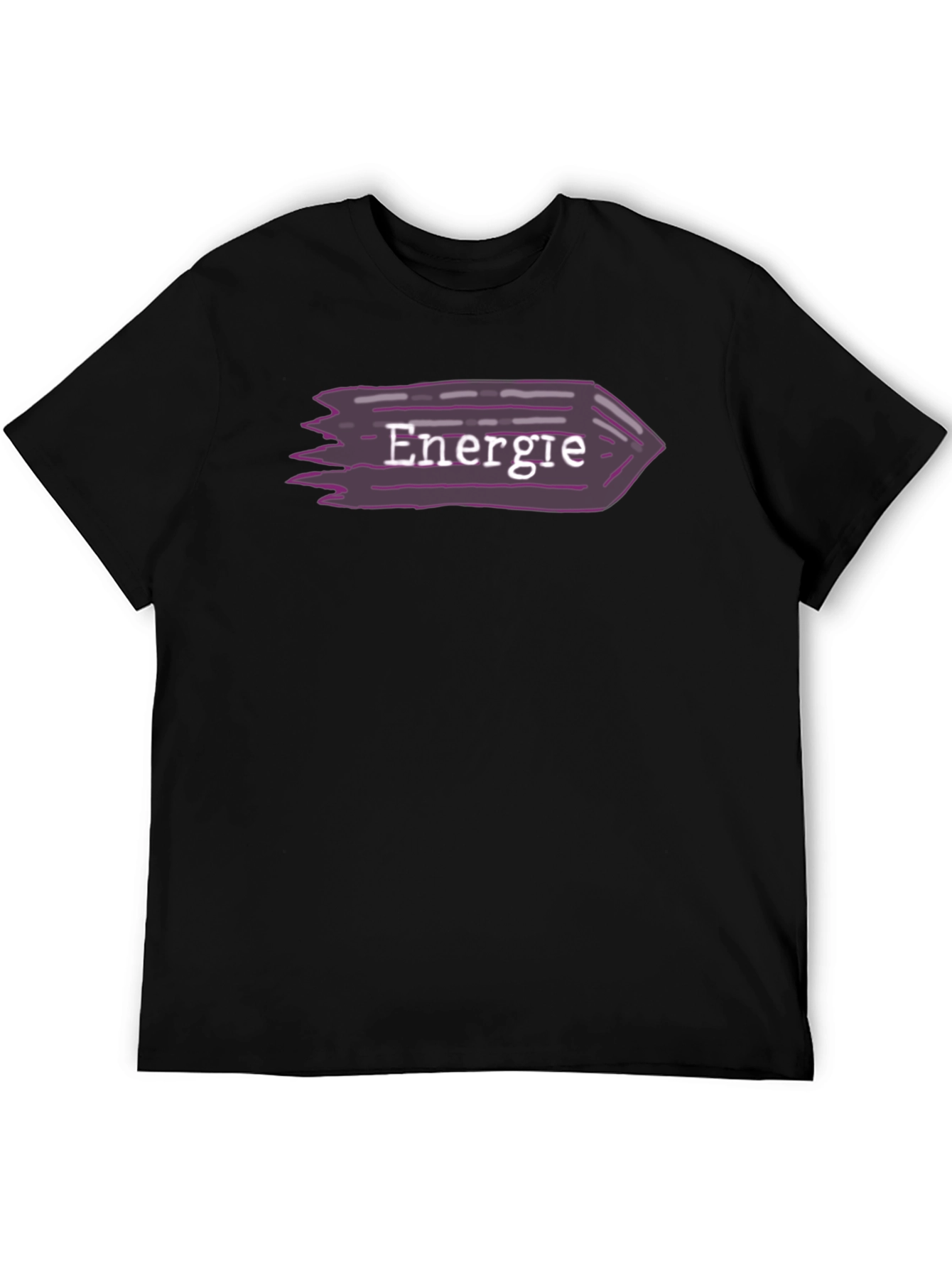 Energie Graphic Tee - Black Cotton T-Shirt