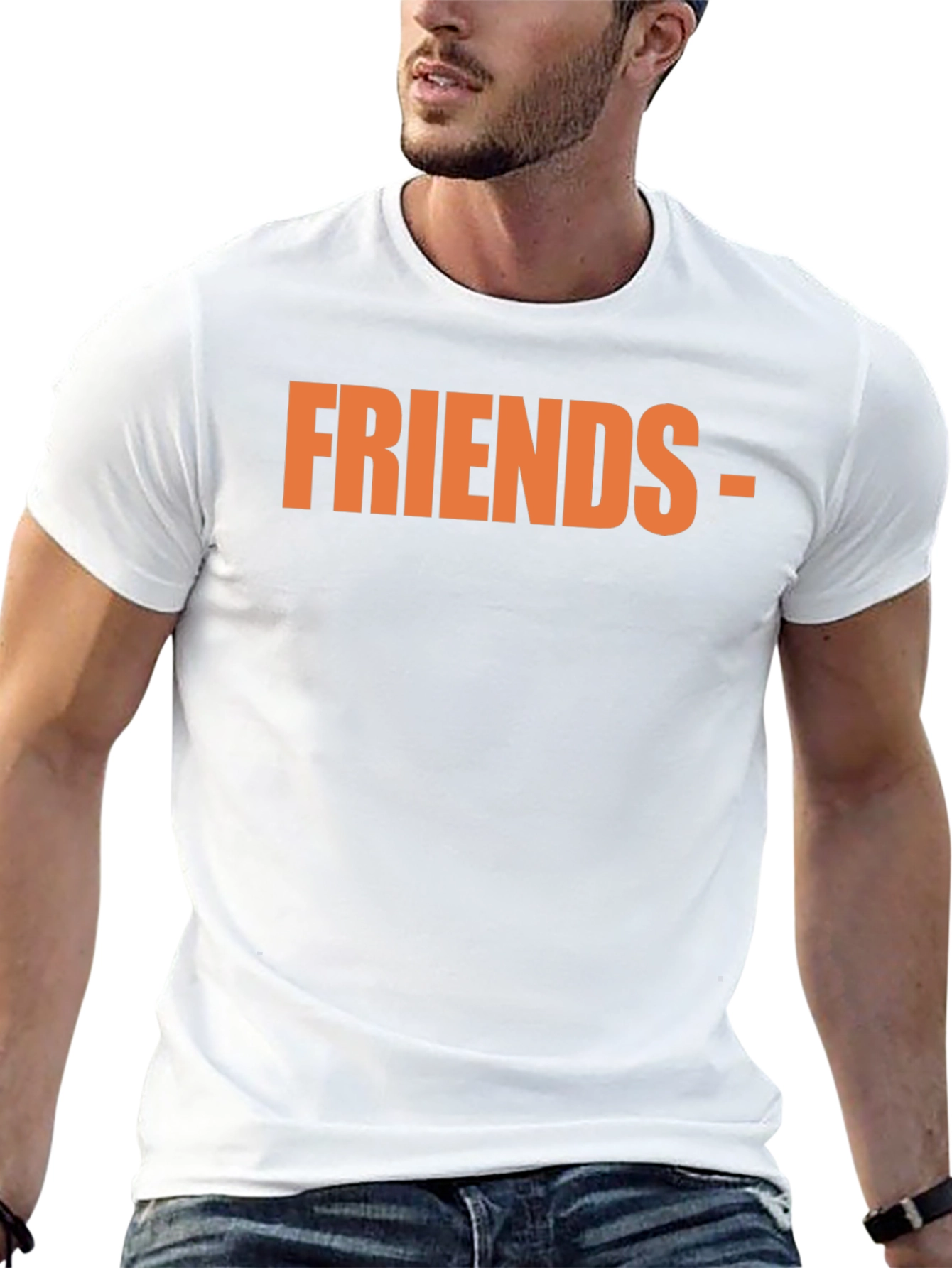 Friends Graphic Tee - Black Casual T-Shirt