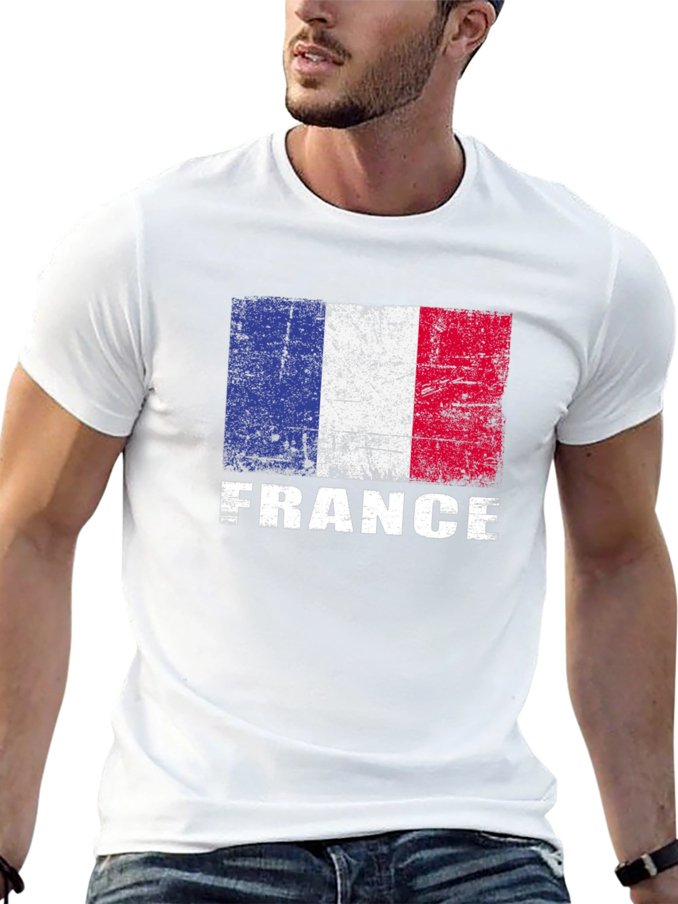 France Flag Graphic T-Shirt