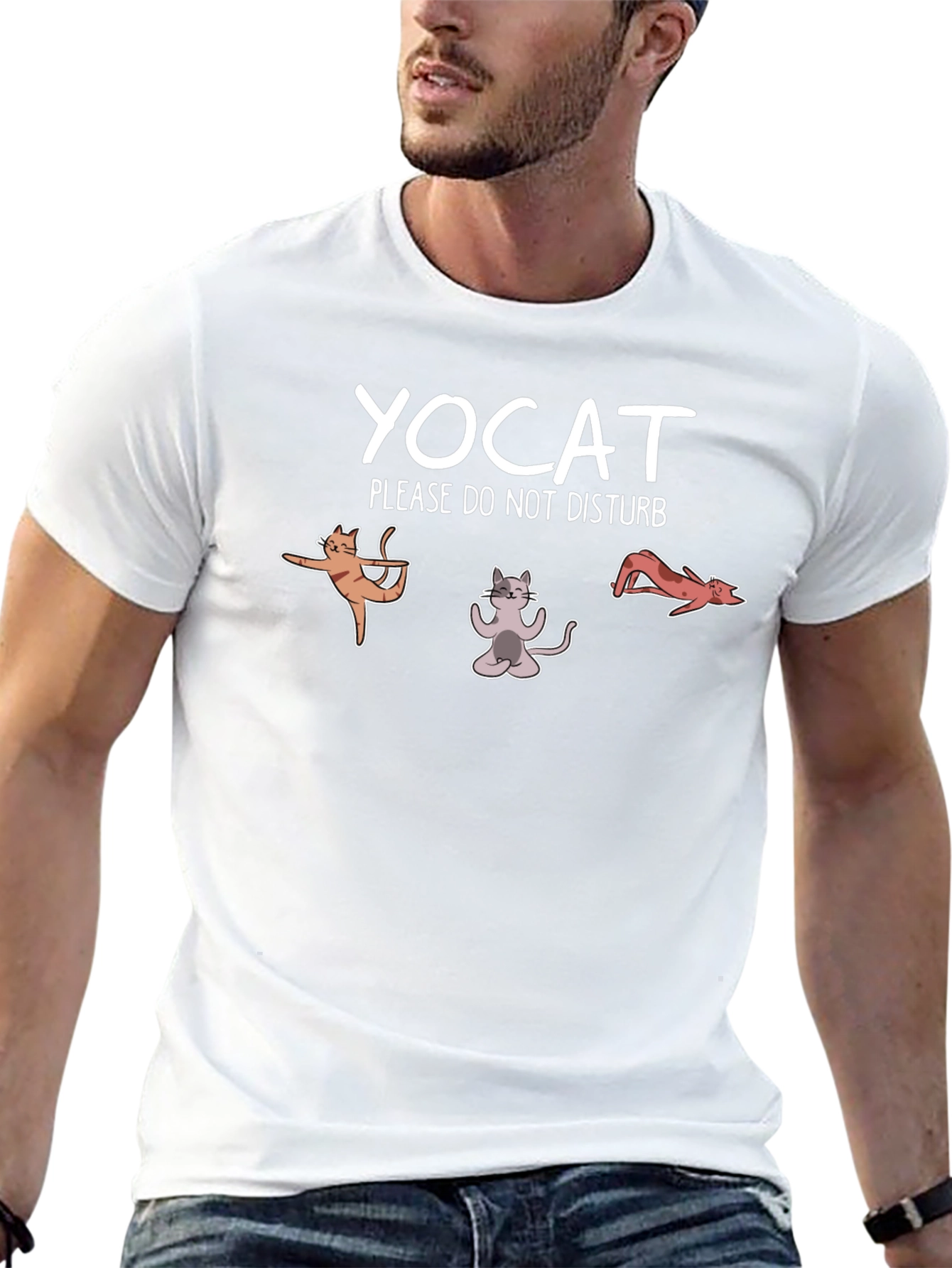 YOCAT T-Shirt - Funny Yoga Cat Design