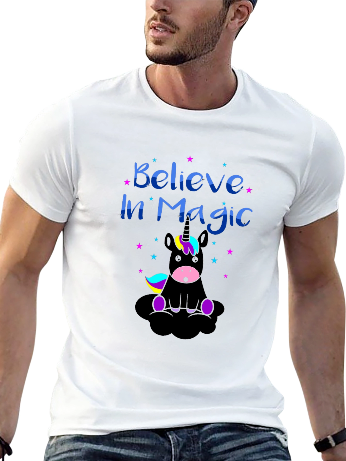 Believe in Magic Unicorn Graphic Tee