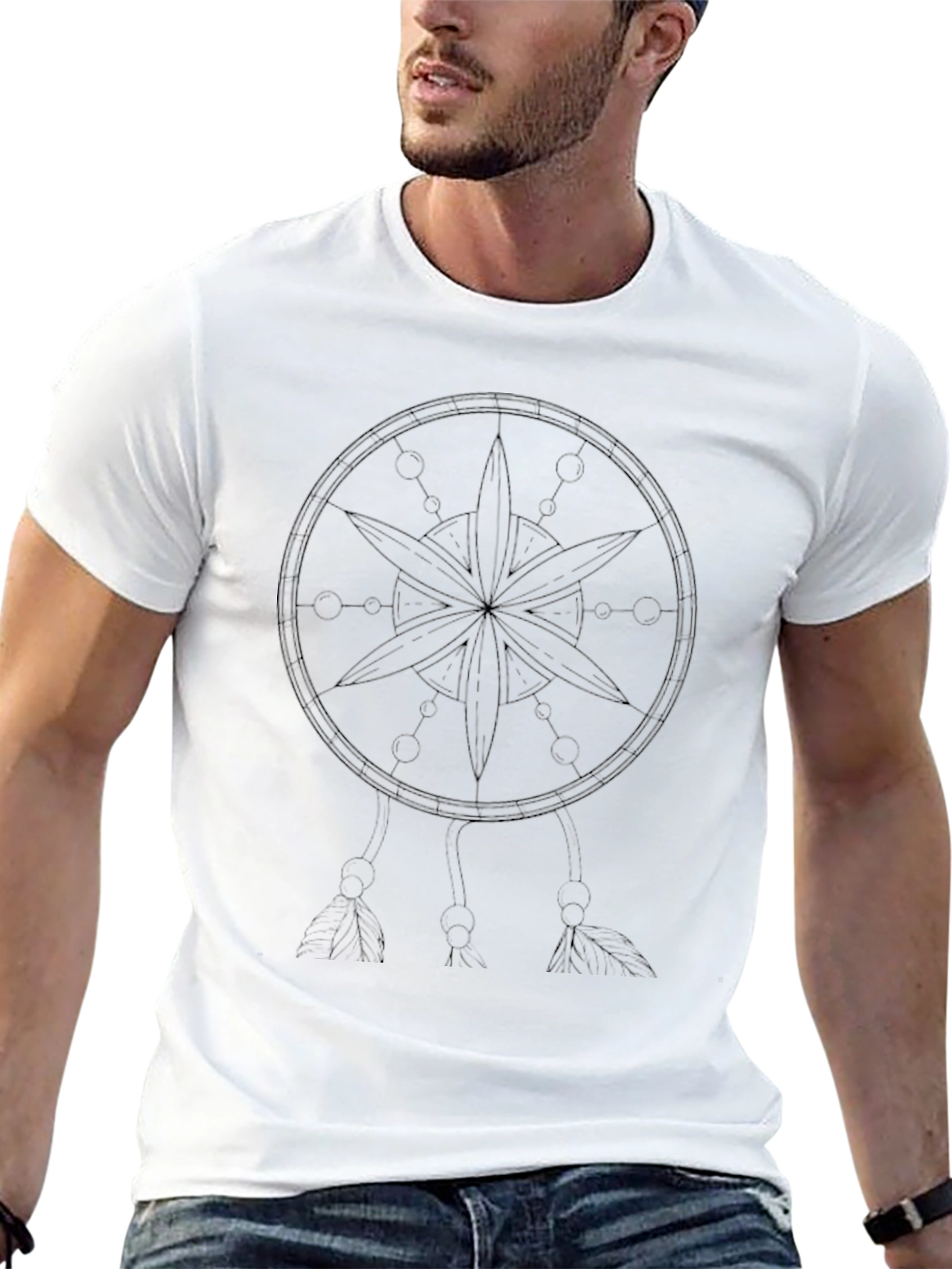 Dreamcatcher Graphic Black Tee