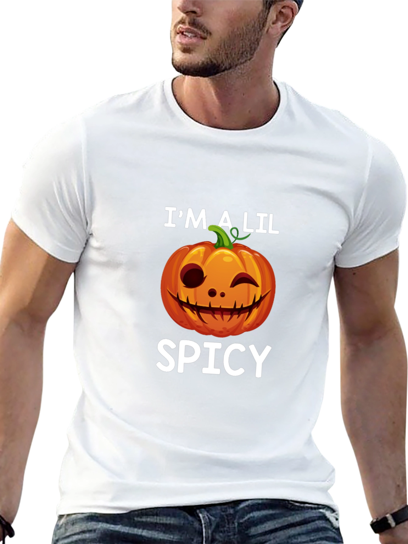 Im A Lil Spicy Halloween Pumpkin T-Shirt