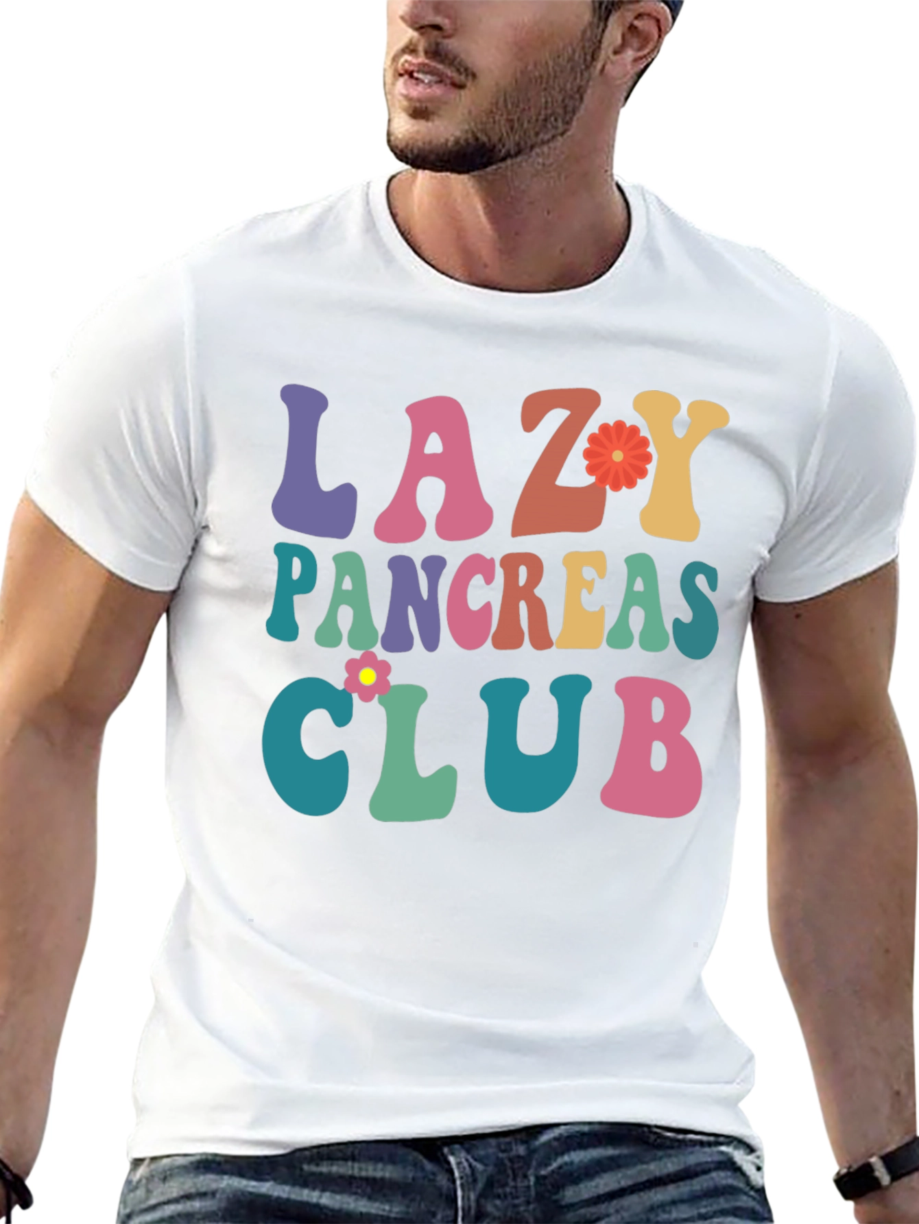 Lazy Pancreas Club Graphic T-Shirt